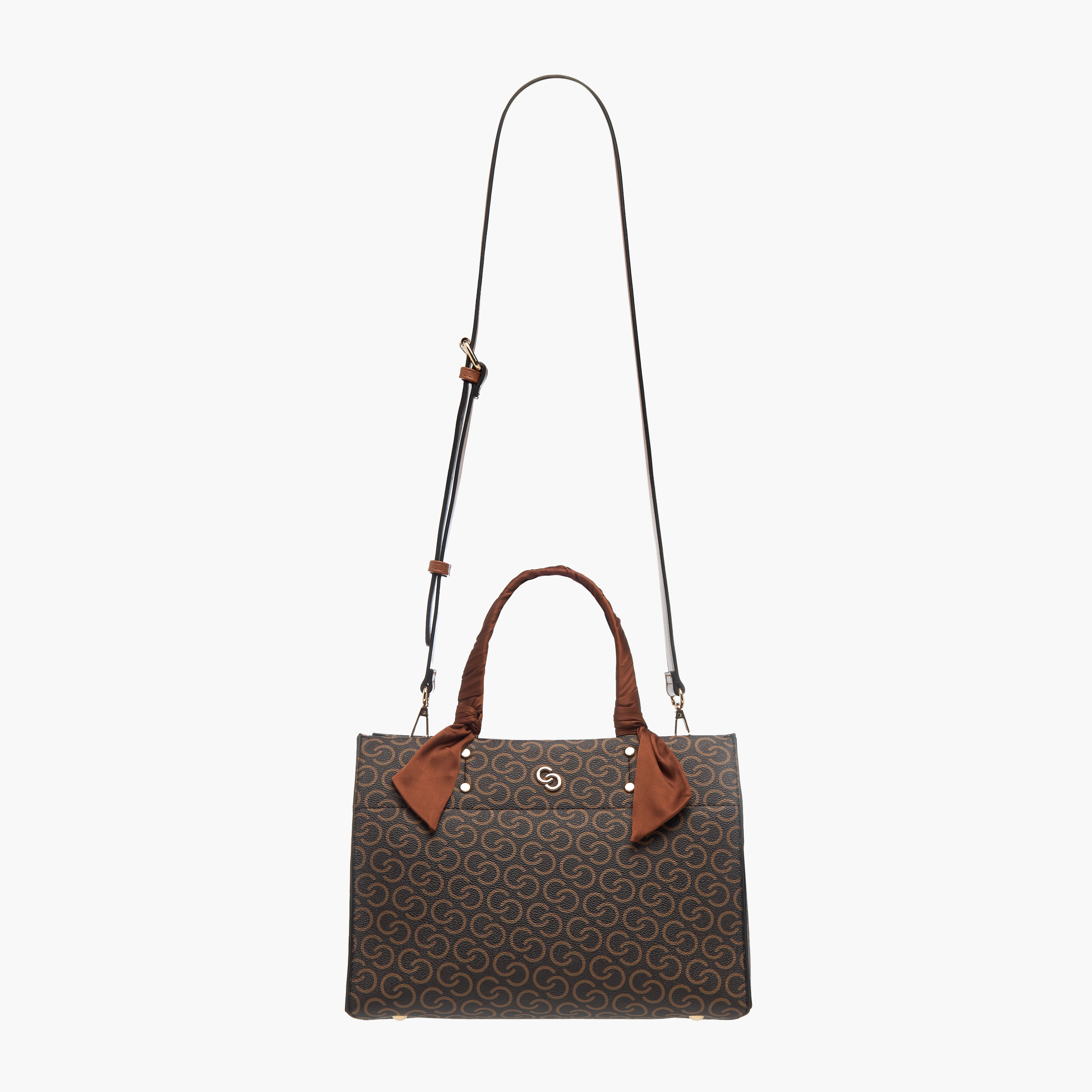 شنطة توتي بطبعات مونوجرام وحزام قابل للتعديل وسحاب إغلاق من سيليست-women-bagsandwallets-handbags-image-3