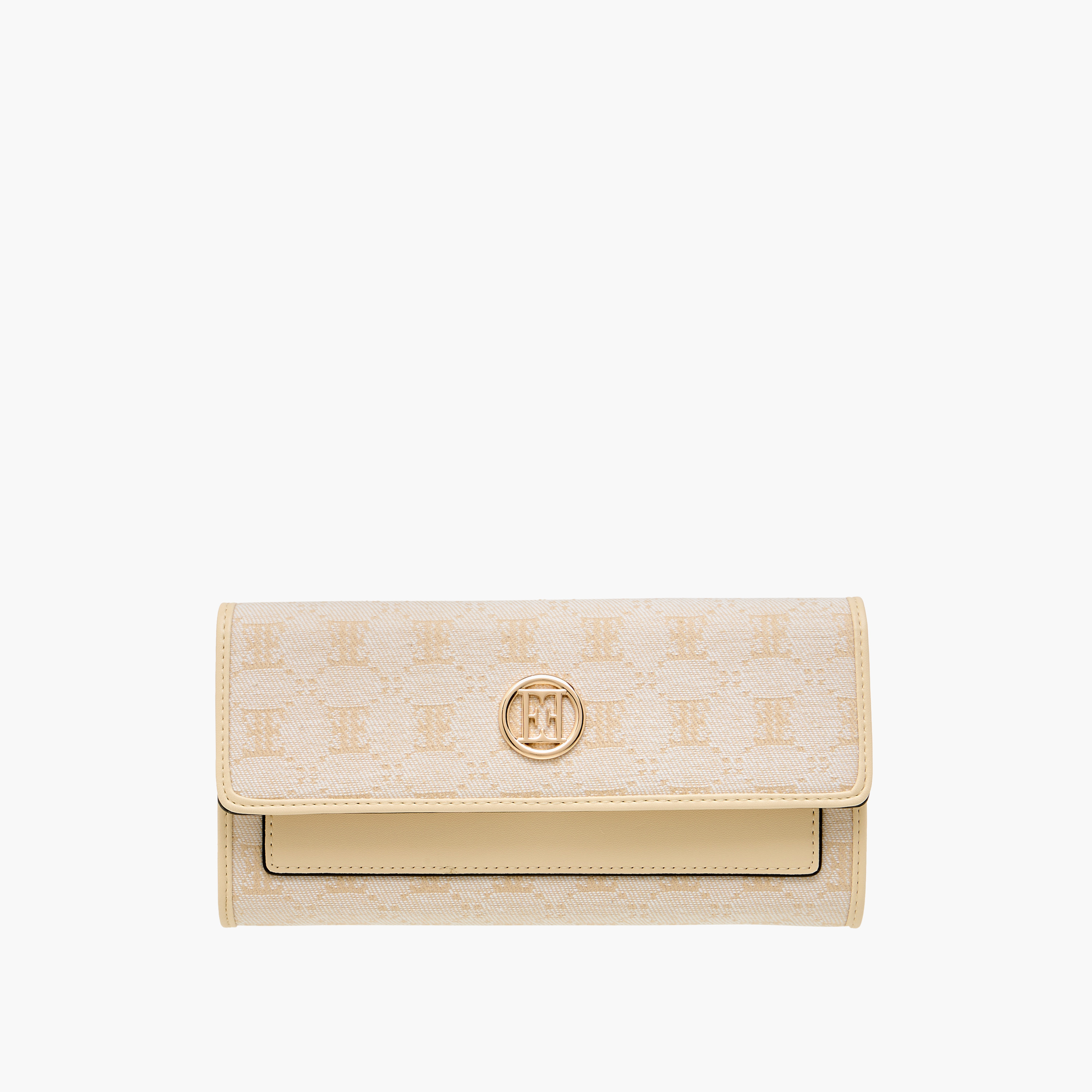 محفظة مونوجرام بارزة الملمس بزر إغلاق من إيل-women-bagsandwallets-wallets-image-1