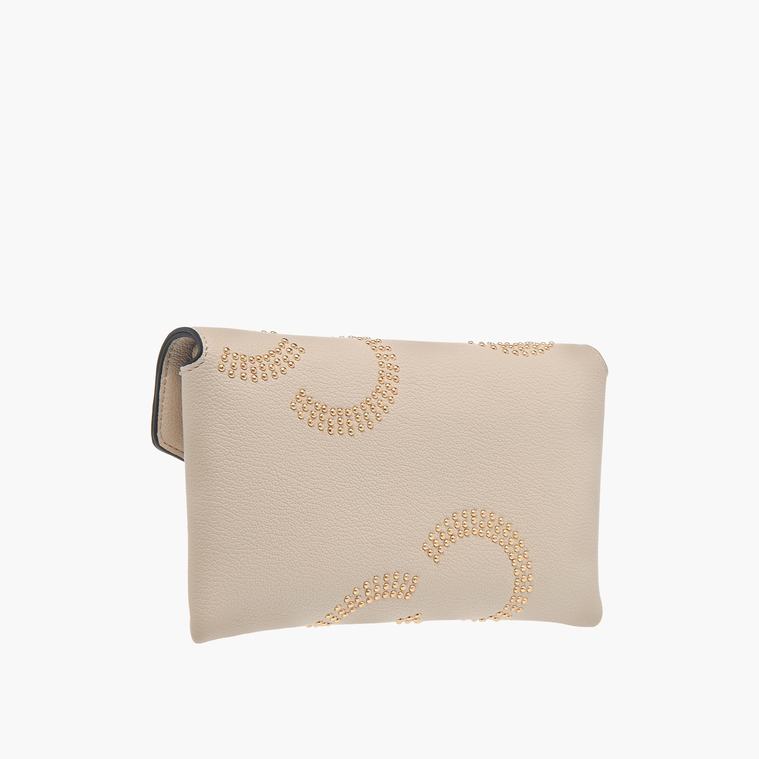 Celeste Stud Detail Clutch with Chain Strap and Flap Closure-women-bagsandwallets-handbags-image-3