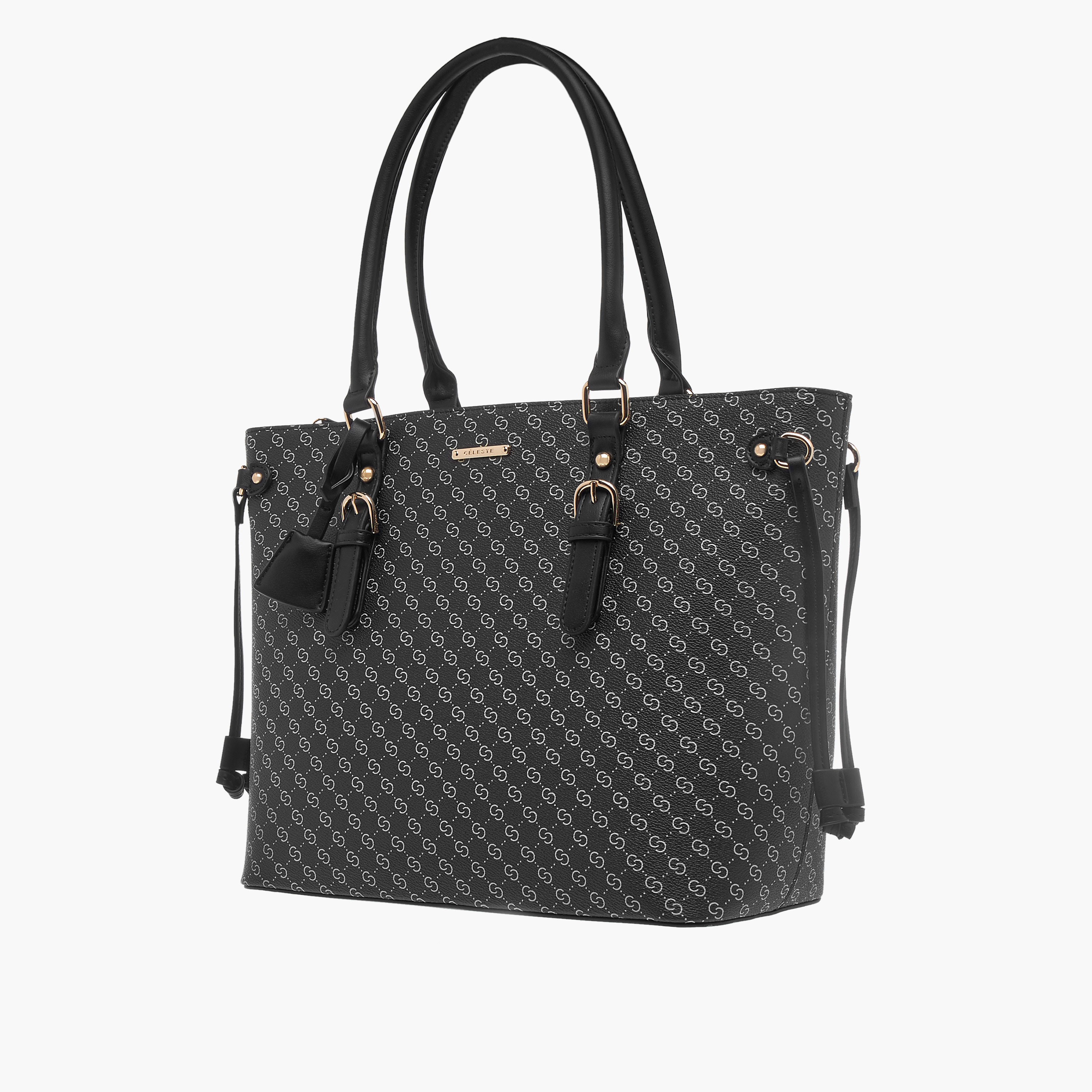 مجموعة شنط 4 قطع بطبعات مونوغرام من سيليست-women-bagsandwallets-handbags-image-5