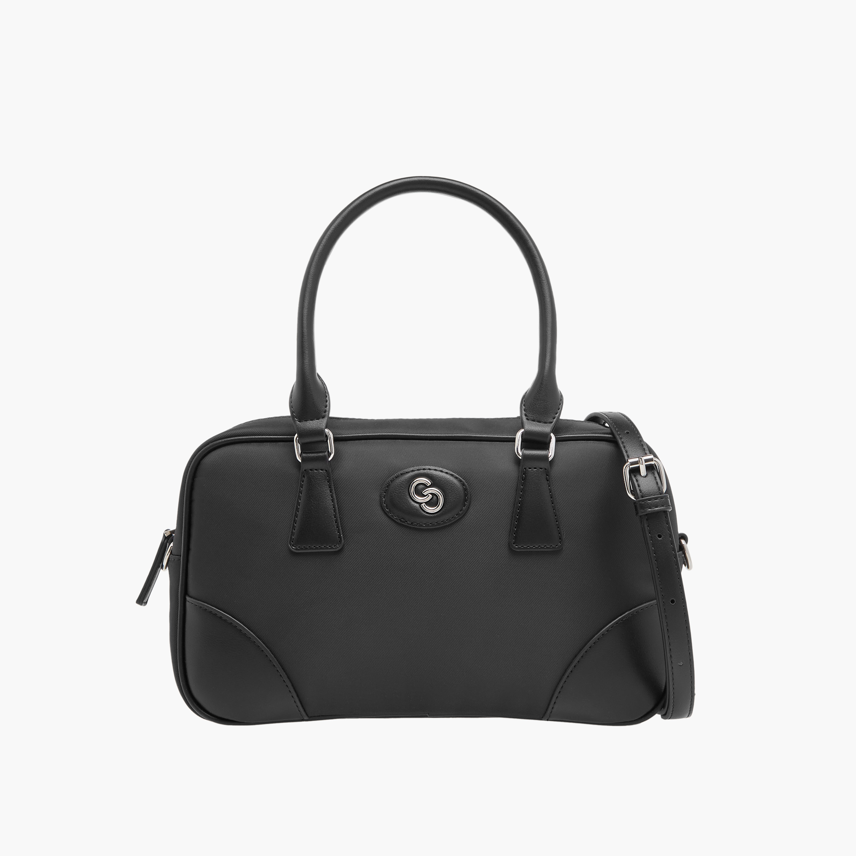 Celeste Solid Tote Bag with Detachable Strap and Zip Closure-women-bagsandwallets-handbags-image-1