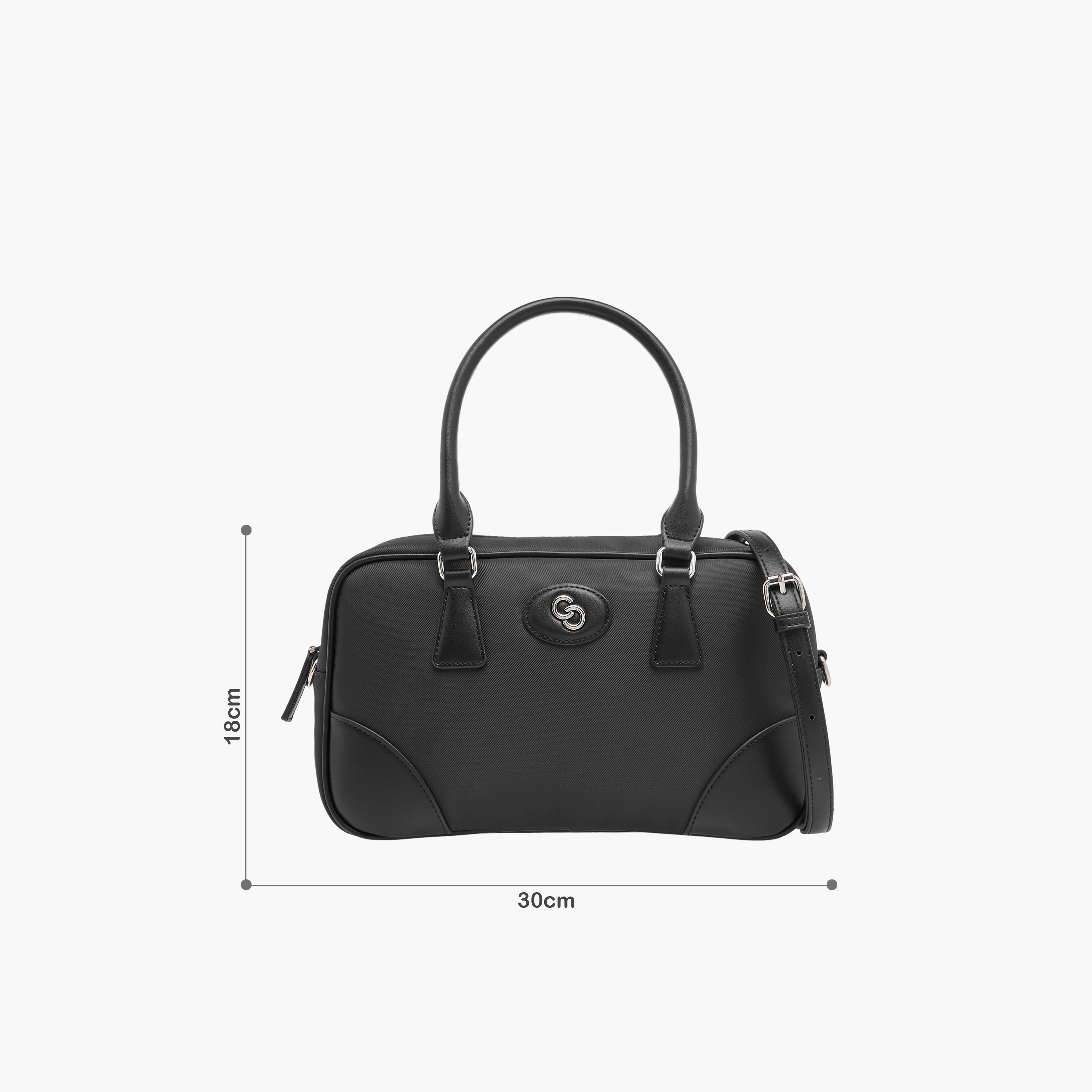 Celeste Solid Tote Bag with Detachable Strap and Zip Closure-women-bagsandwallets-handbags-image-8