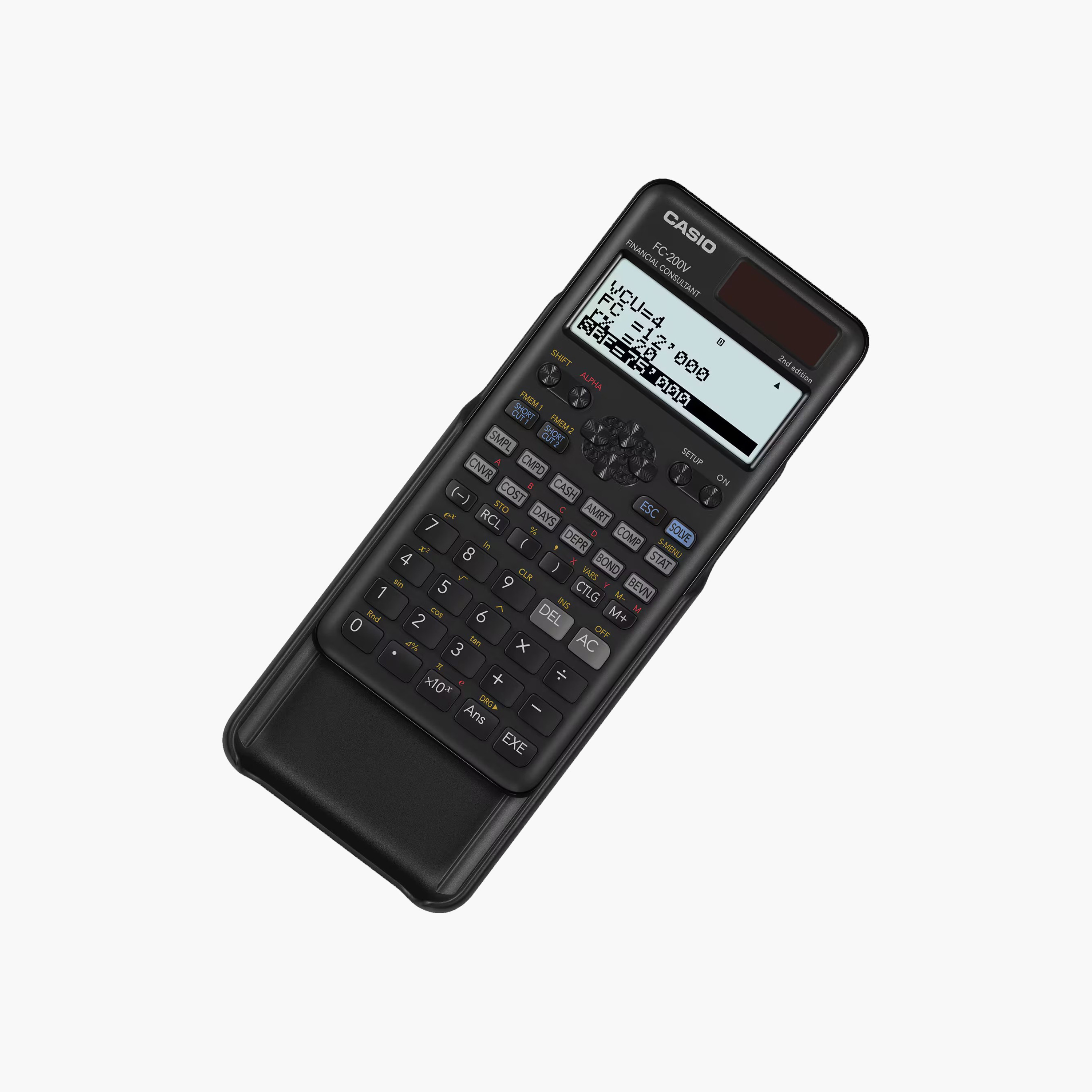 Casio FC-200V-2-W-DT Black Auto Power Off Calculator-school-stationery-calculators-image-2