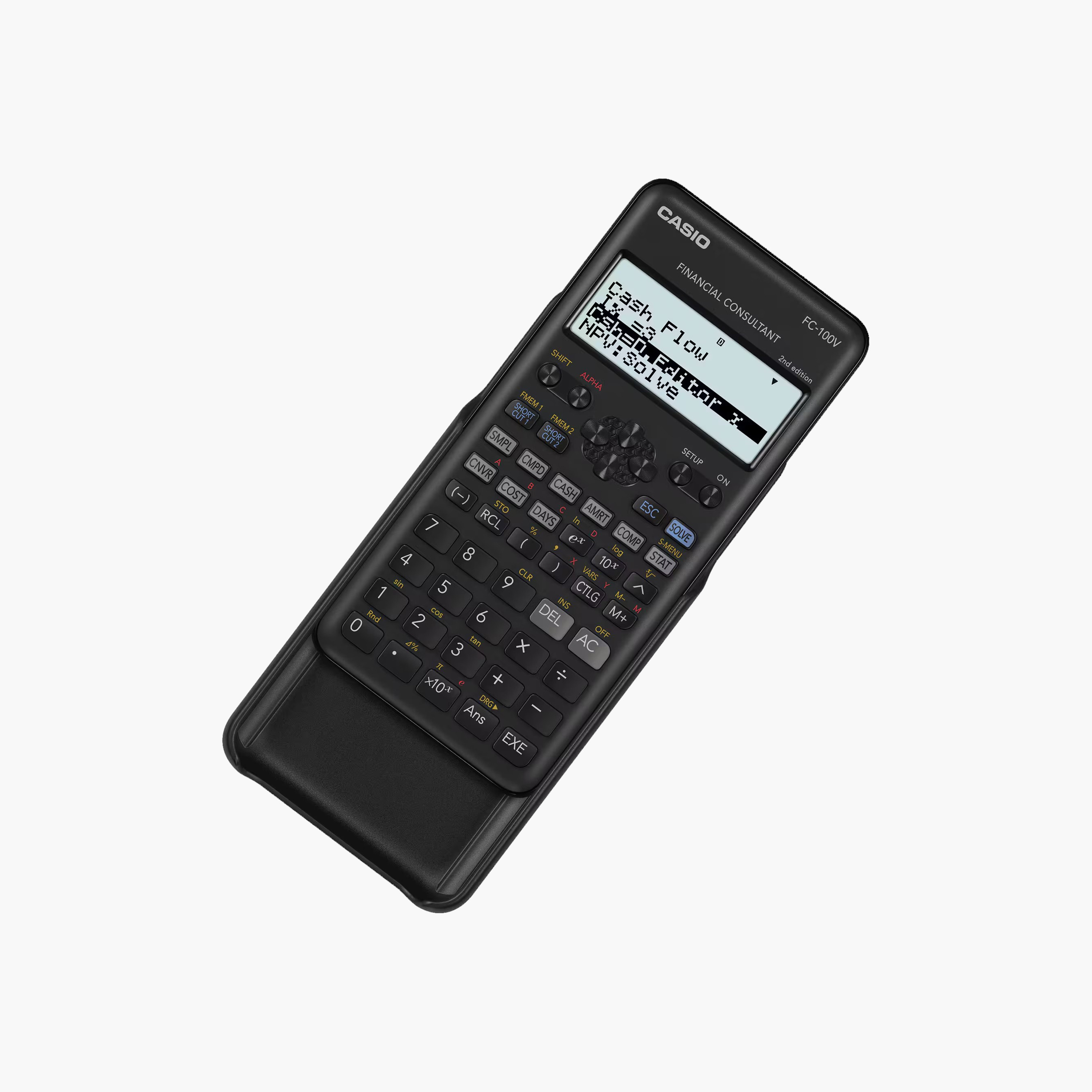 Casio FC-100V-2-W-DT Black Auto Power Off Calculator-school-stationery-calculators-image-2