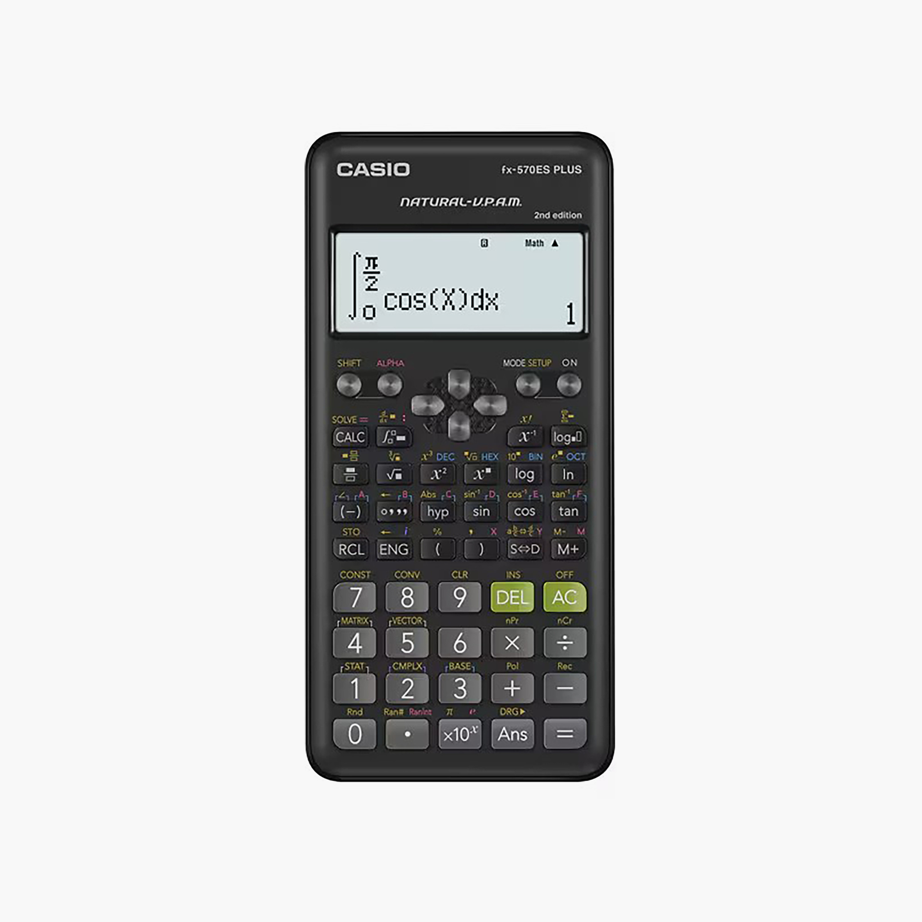 آلة حاسبة لإيقاف التشغيل التلقائي باللون الأسود من كاسيو FX-82ESPLUS-2-WDTW-school-stationery-calculators-image-1
