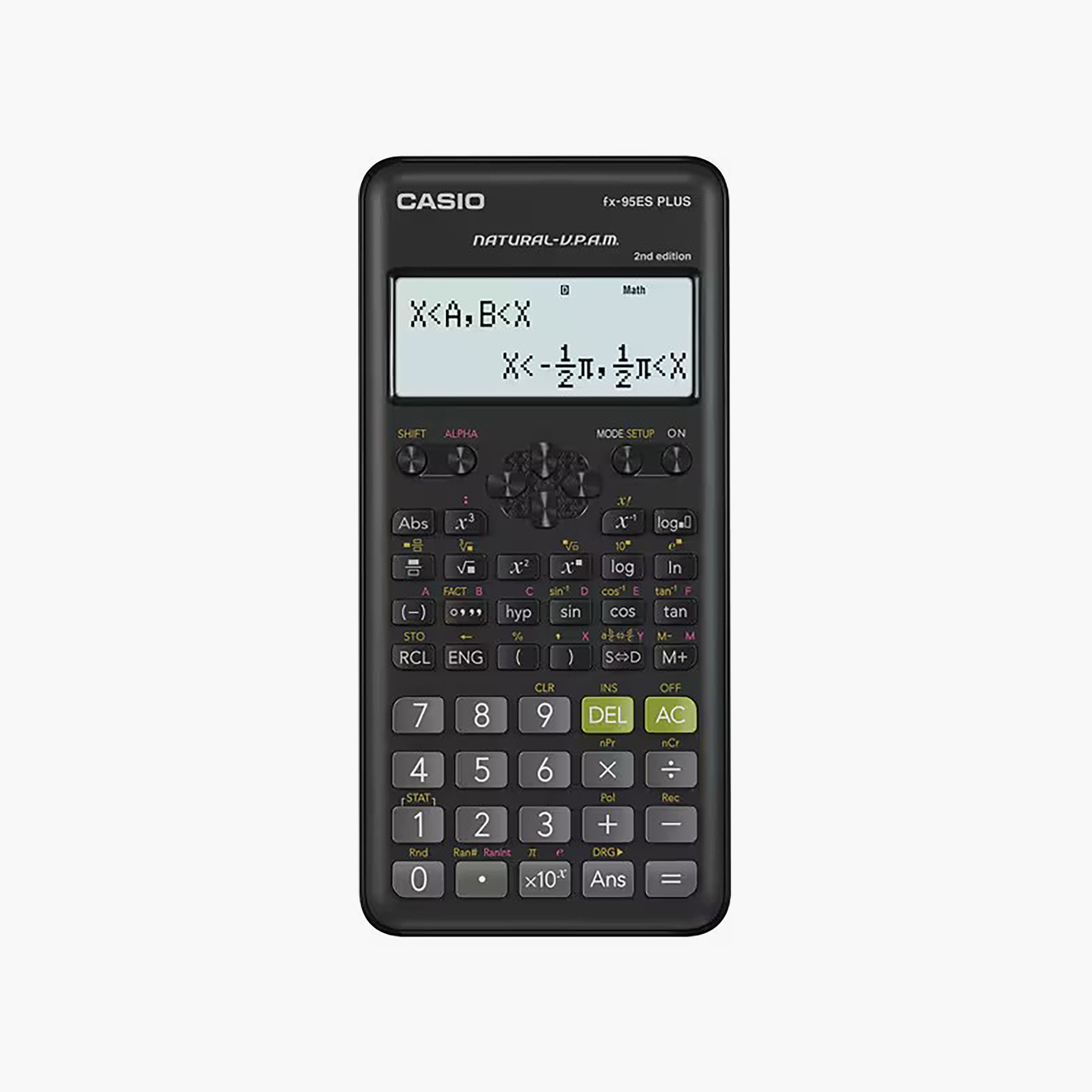Casio FX-95ESPLUS-2-WDTV Black Auto Power Off Calculator-school-stationery-calculators-image-1