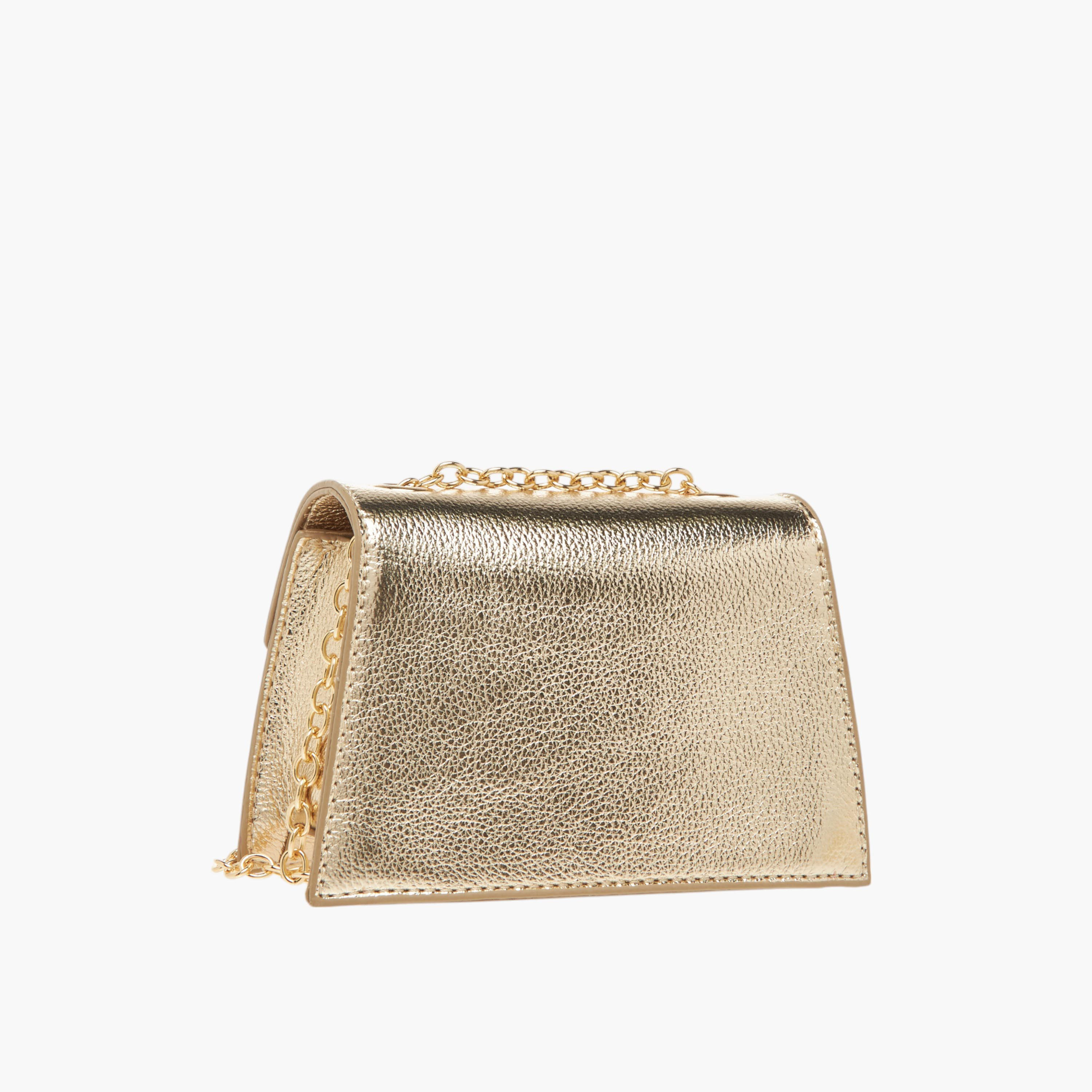 Celeste Bow Embellished Crossbody Bag with Chain Strap and Button Closure-girls-accessories-bags-image-4