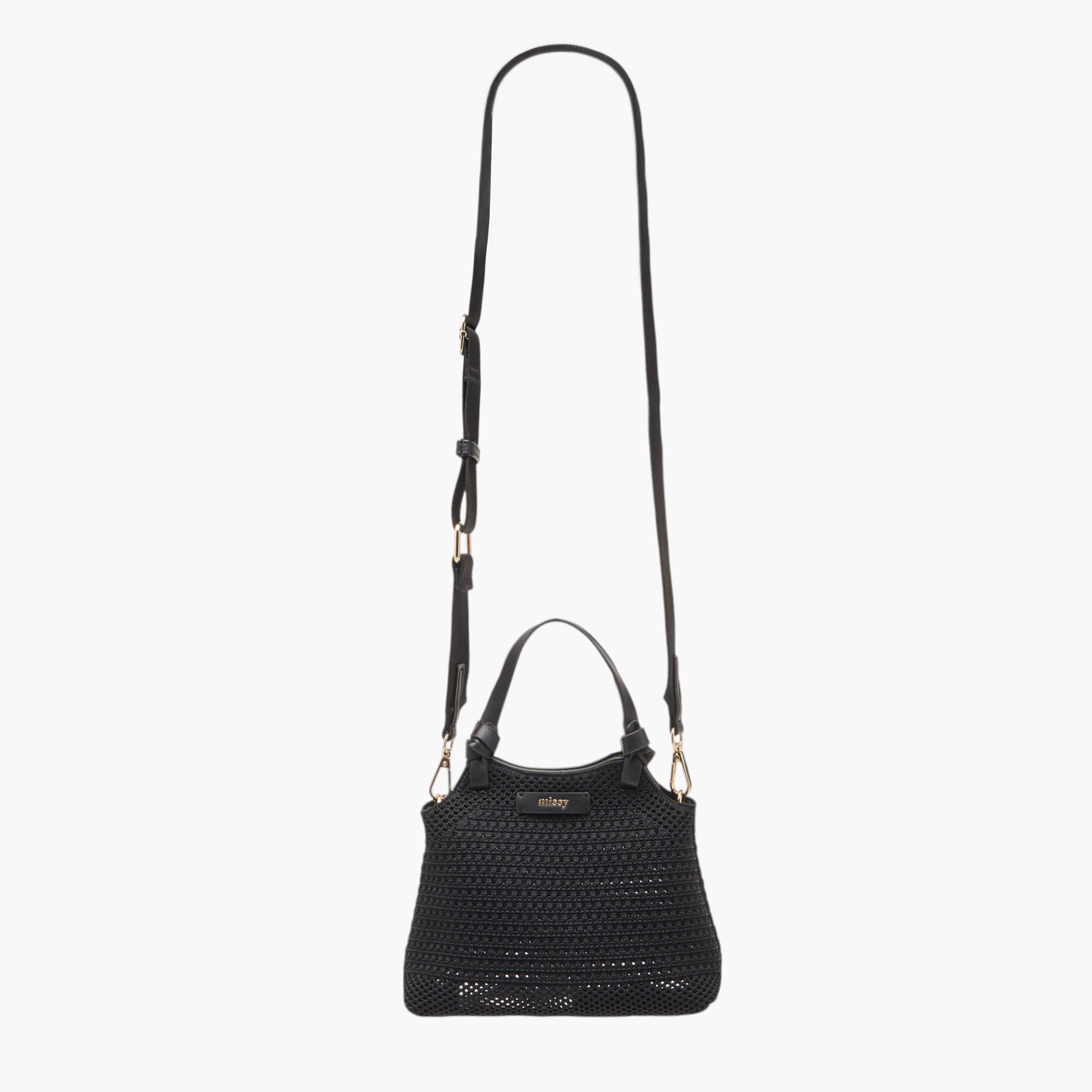 Missy Textured Shoulder Bag with Detachable Strap and Pouch-women-bagsandwallets-handbags-image-2