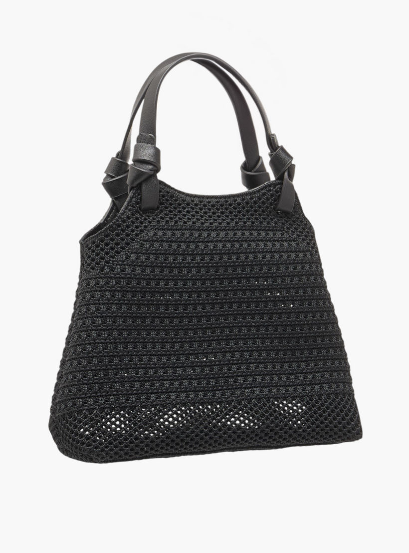 Missy Textured Shoulder Bag with Detachable Strap and Pouch-women-bagsandwallets-handbags-image-3