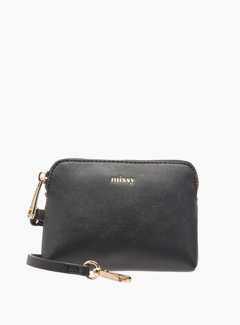 Missy Textured Shoulder Bag with Detachable Strap and Pouch-women-bagsandwallets-handbags-image-4