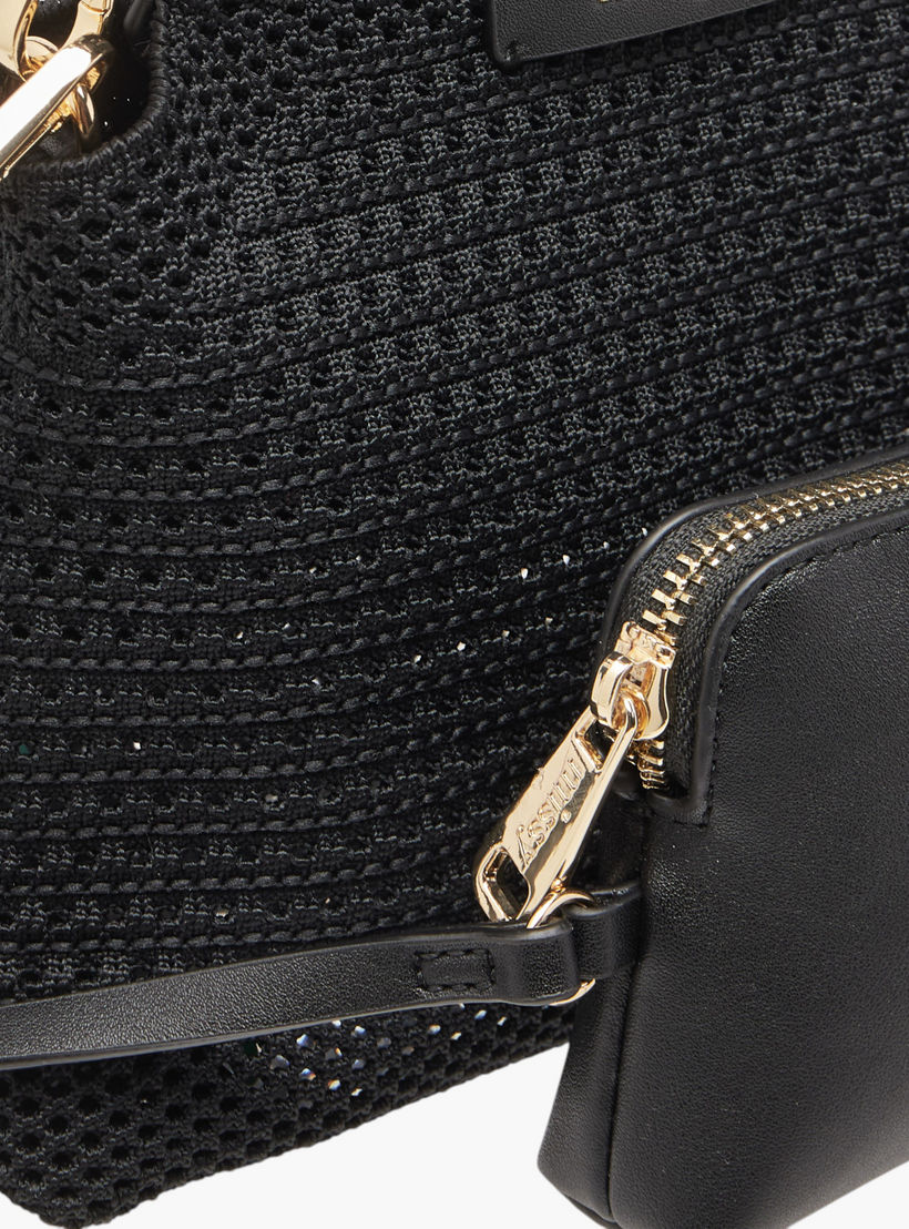 Missy Textured Shoulder Bag with Detachable Strap and Pouch-women-bagsandwallets-handbags-image-6