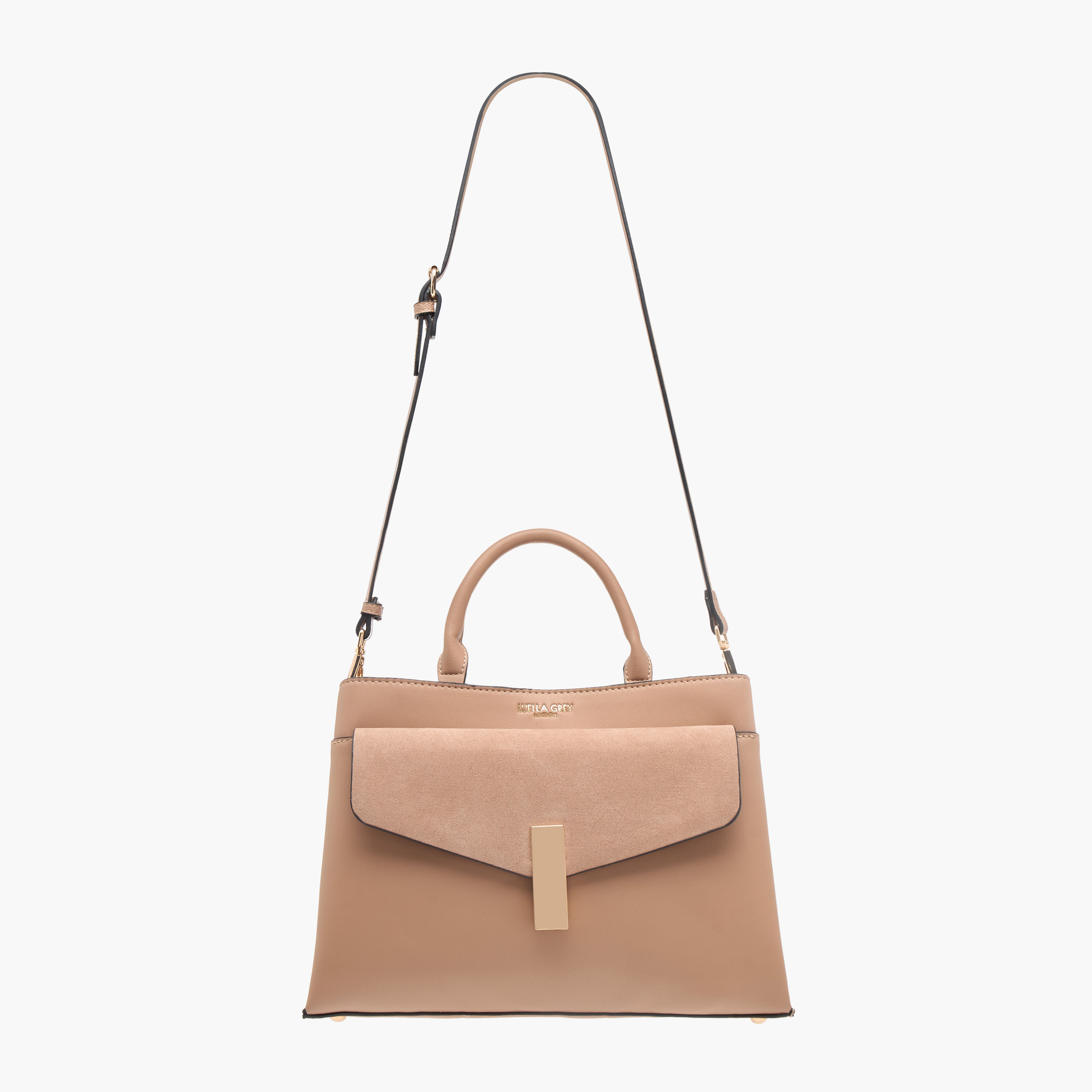 LUELLA GREY Textured Tote Bag with Top Handle and Adjustable Strap-women-bagsandwallets-handbags-image-3