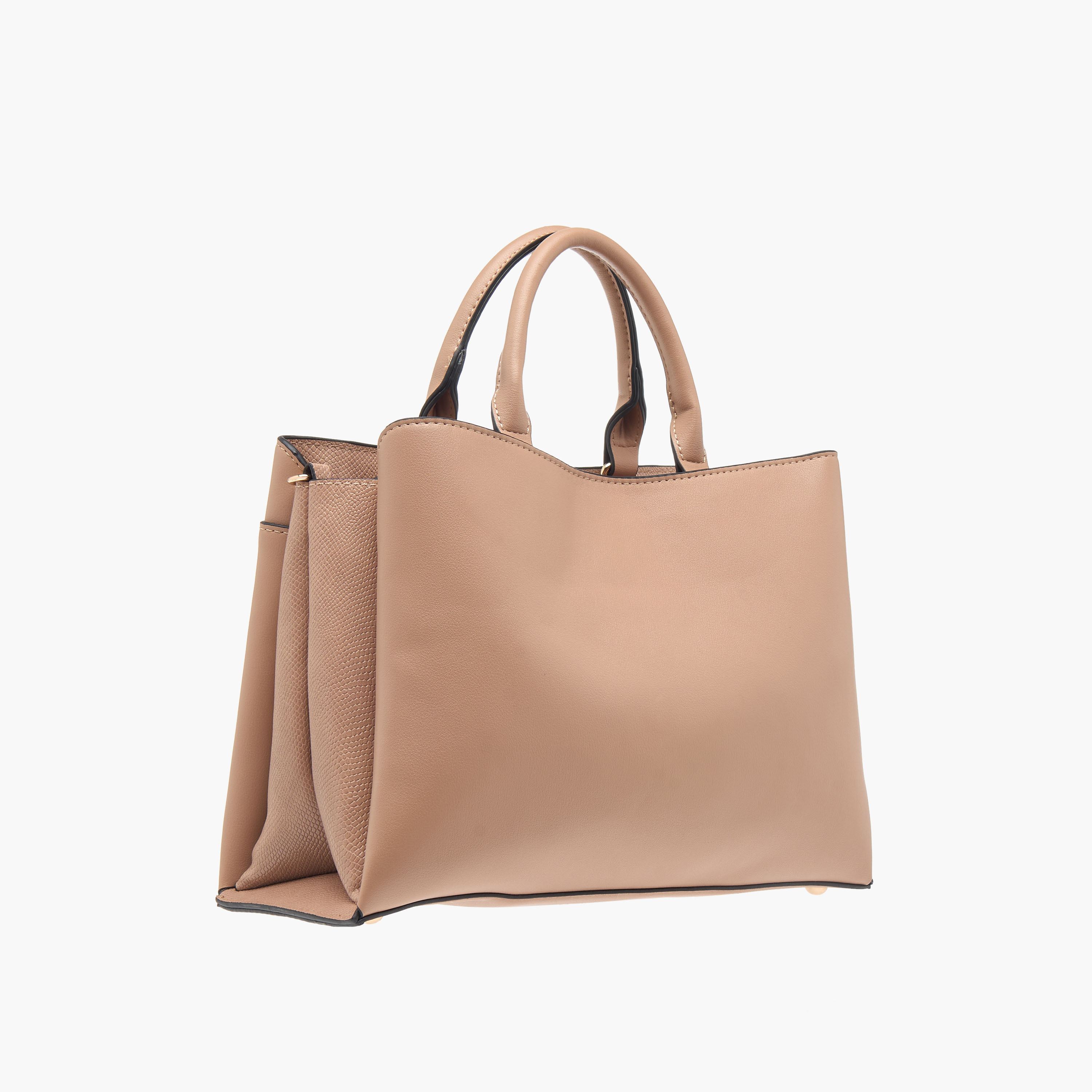 LUELLA GREY Textured Tote Bag with Top Handle and Adjustable Strap-women-bagsandwallets-handbags-image-4