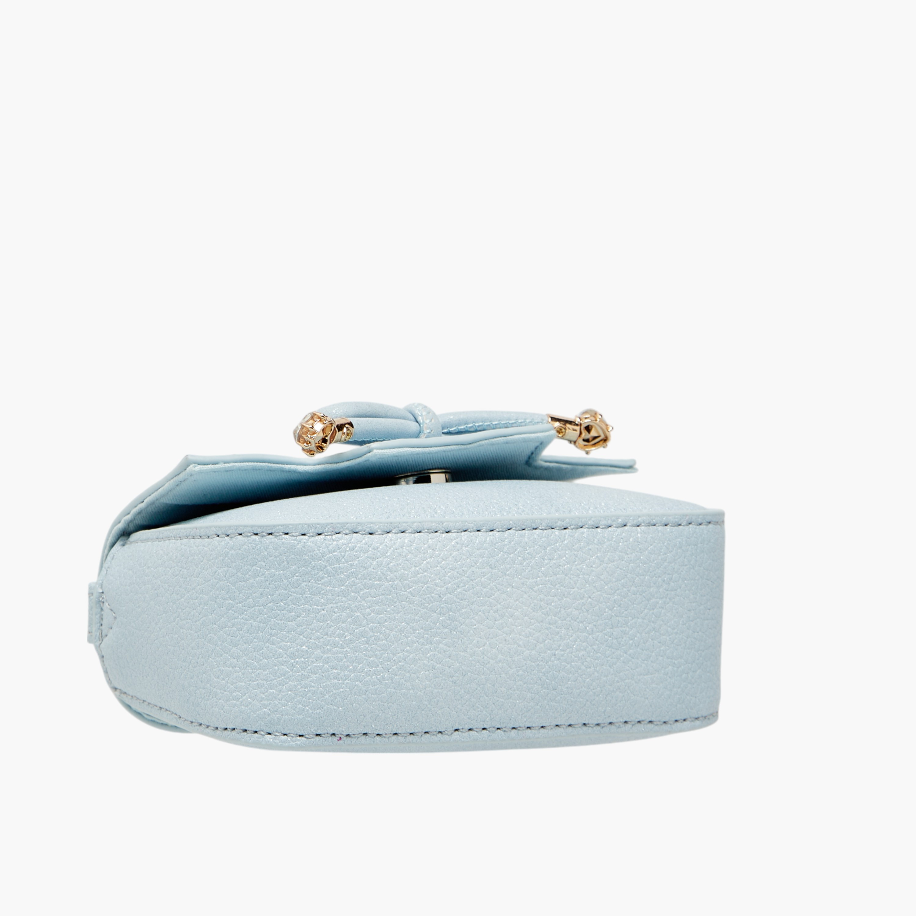 Little Missy Bow Accent Crossbody Bag with Chain Strap and Button Closure-girls-accessories-bags-image-5