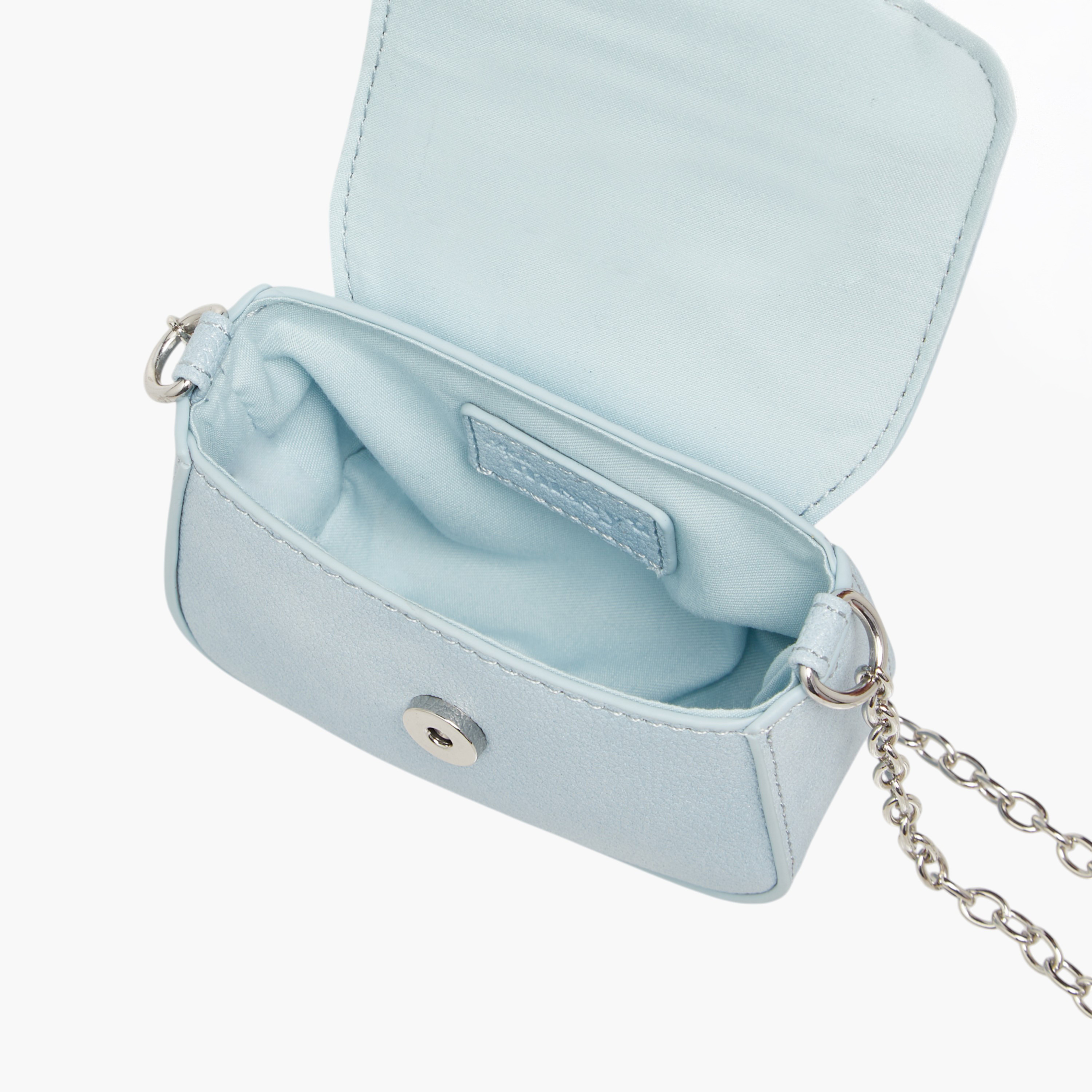 Little Missy Bow Accent Crossbody Bag with Chain Strap and Button Closure-girls-accessories-bags-image-6