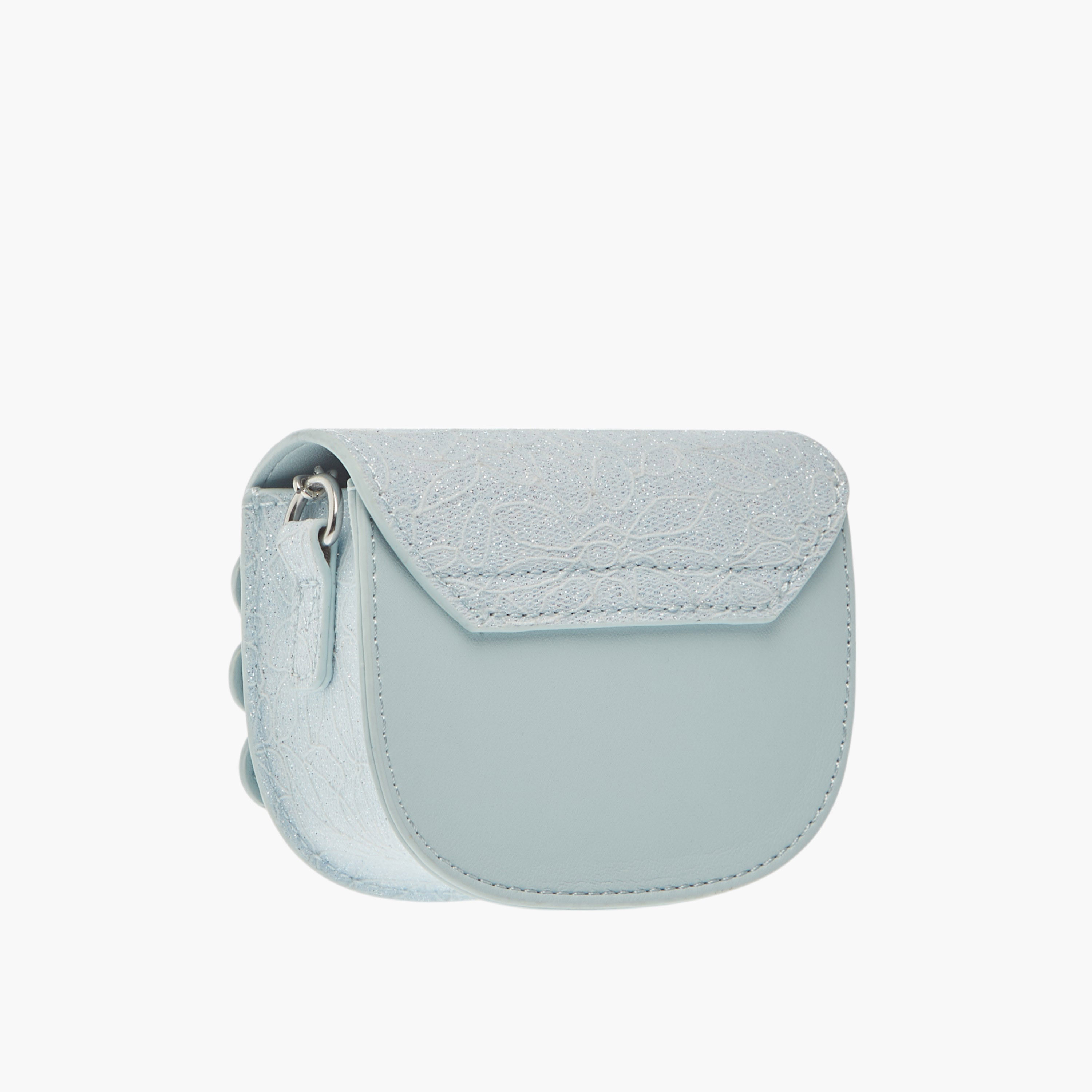Little Missy Bow Accent Crossbody Bag with Chain Strap and Button Closure-girls-accessories-bags-image-3
