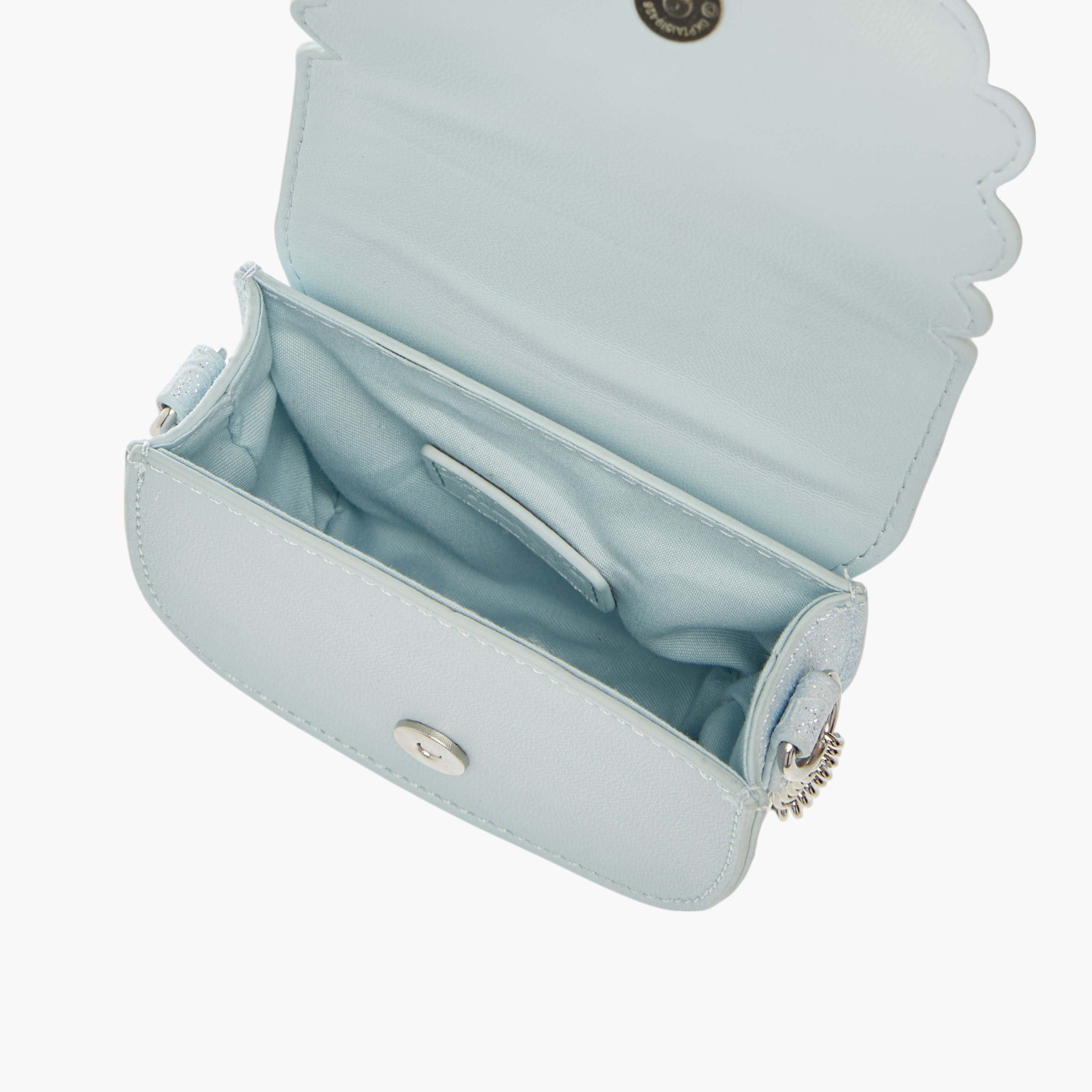 Little Missy Bow Accent Crossbody Bag with Chain Strap and Button Closure-girls-accessories-bags-image-6