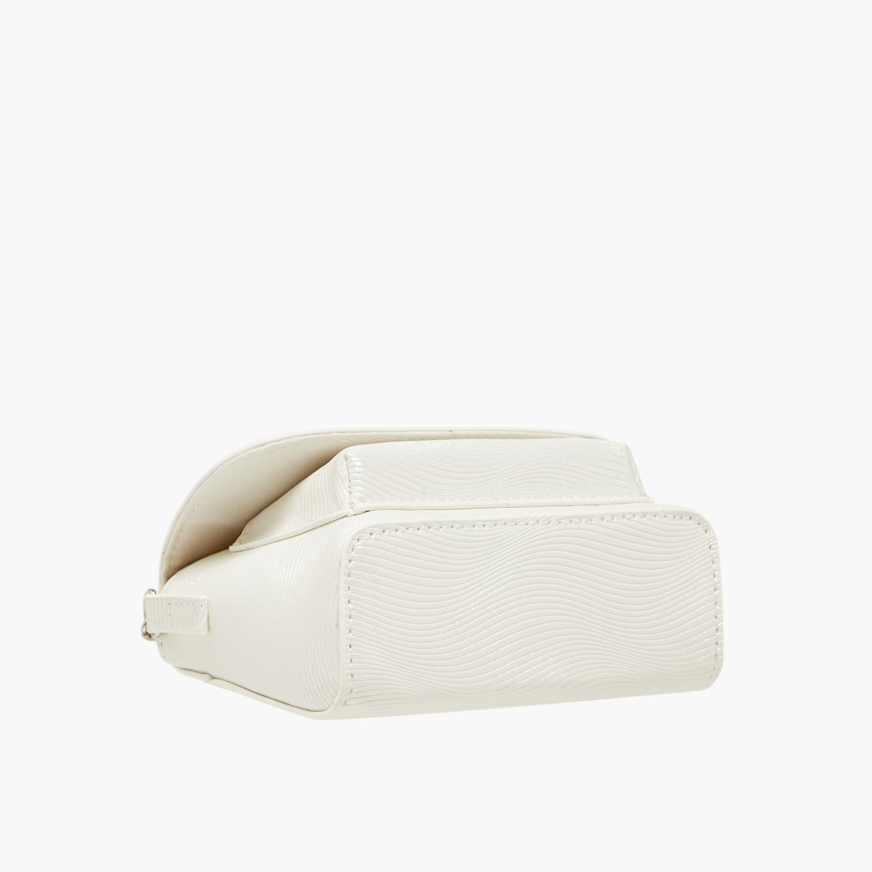 Little Missy Embellished Crossbody Bag with Chain Strap and Button Closure-girls-accessories-bags-image-5