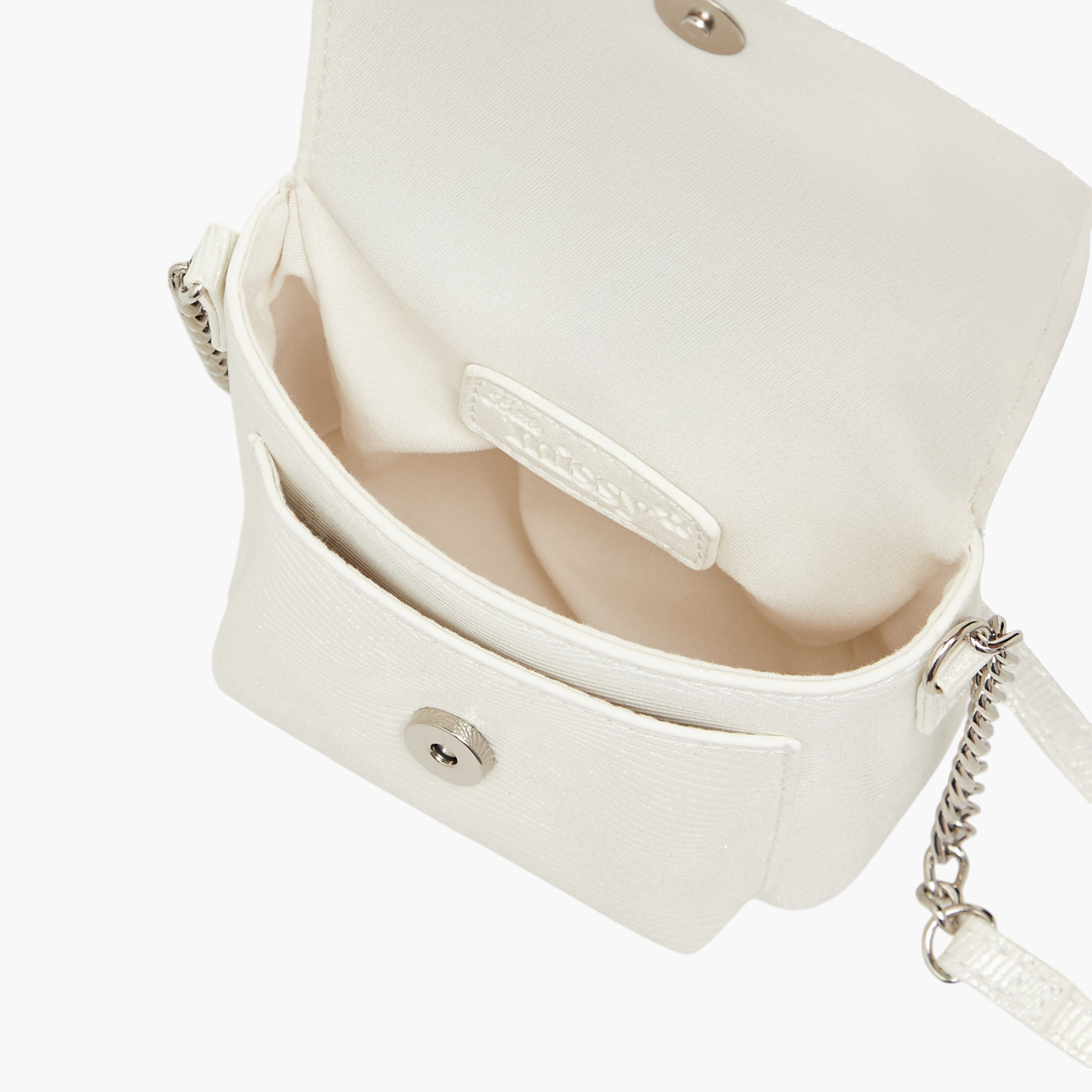 Little Missy Embellished Crossbody Bag with Chain Strap and Button Closure-girls-accessories-bags-image-6