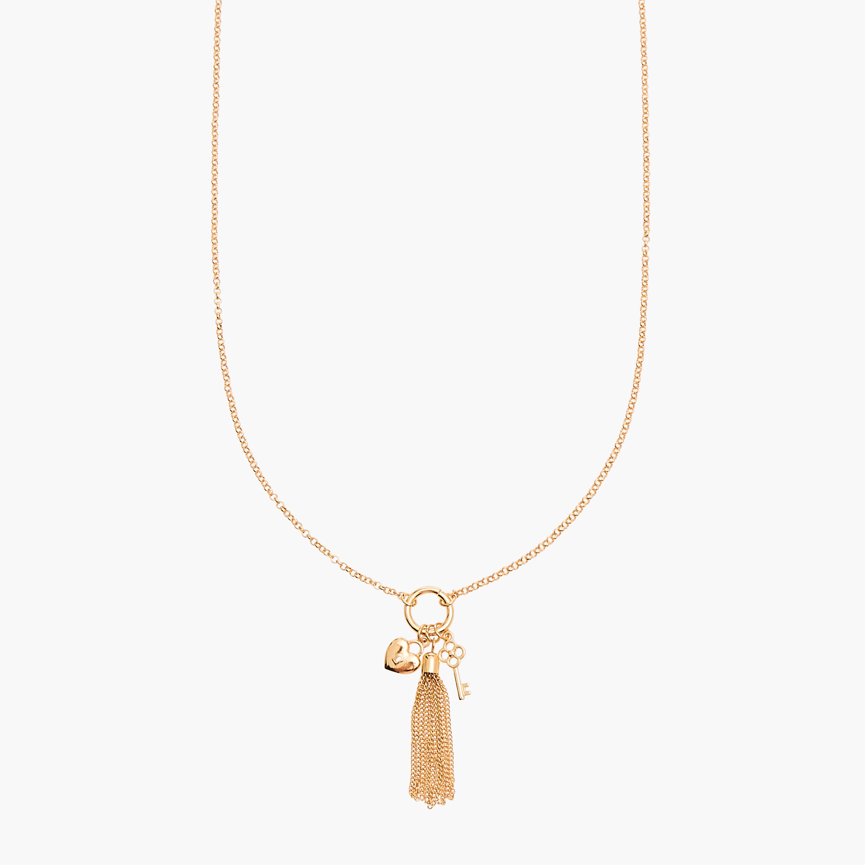 عقد بدلاية ميتاليك ومشبك إغلاق-women-watchesandjewellery-jewellery-necklacesandpendants-image-1