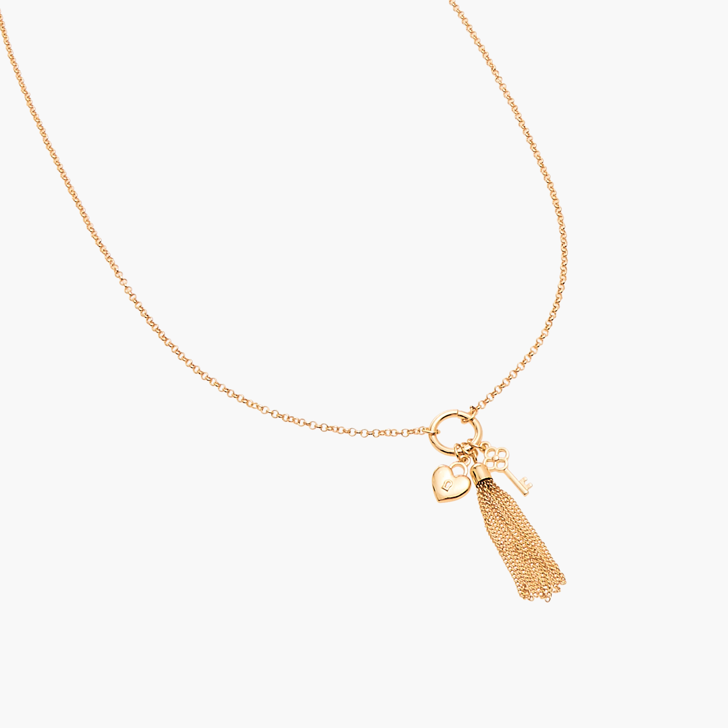 عقد بدلاية ميتاليك ومشبك إغلاق-women-watchesandjewellery-jewellery-necklacesandpendants-image-4