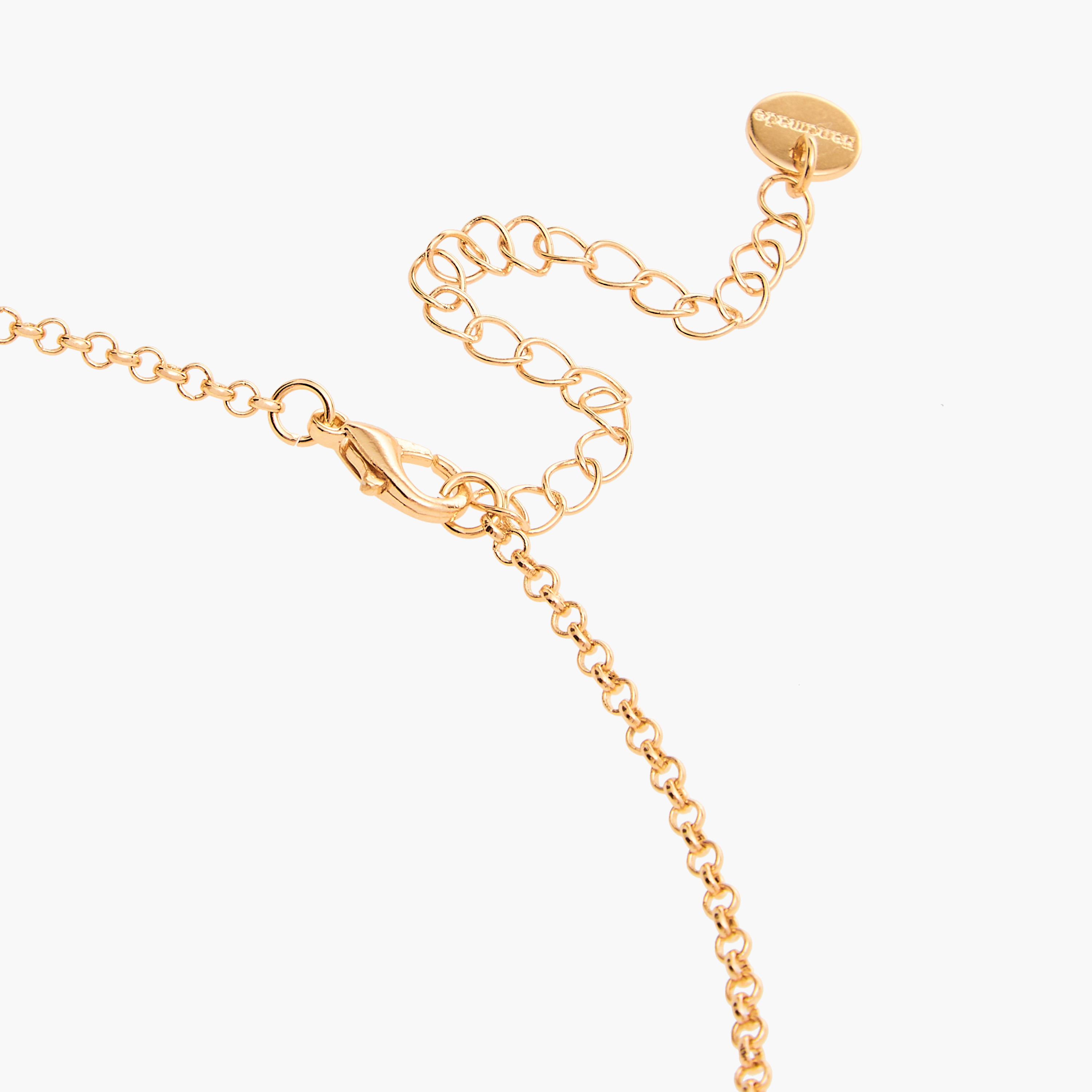 عقد بدلاية ميتاليك ومشبك إغلاق-women-watchesandjewellery-jewellery-necklacesandpendants-image-5