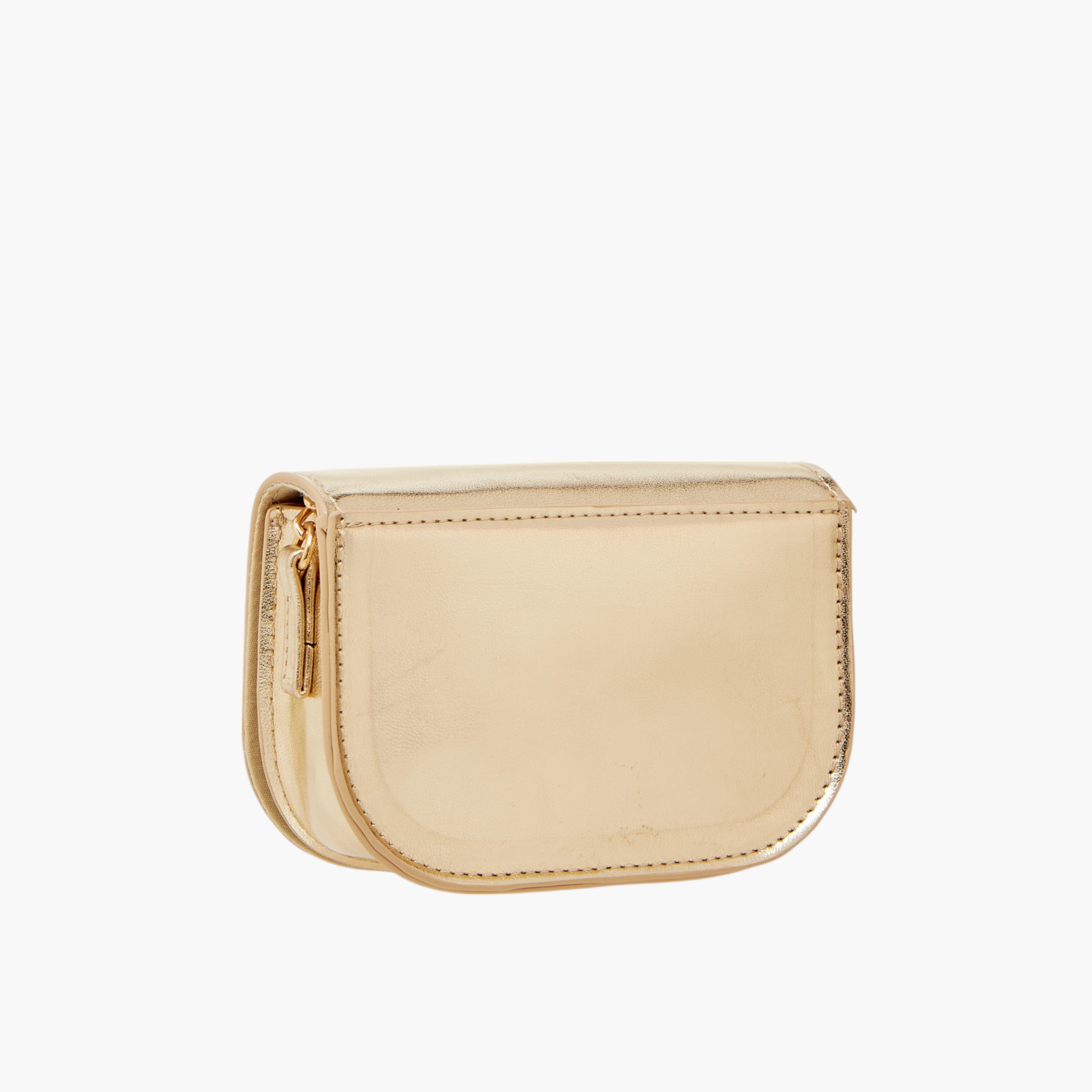شنطة كروس بودي بحزام سلسلة وزر إغلاق وفيونكة مزينة من سيليست-girls-accessories-bags-image-3