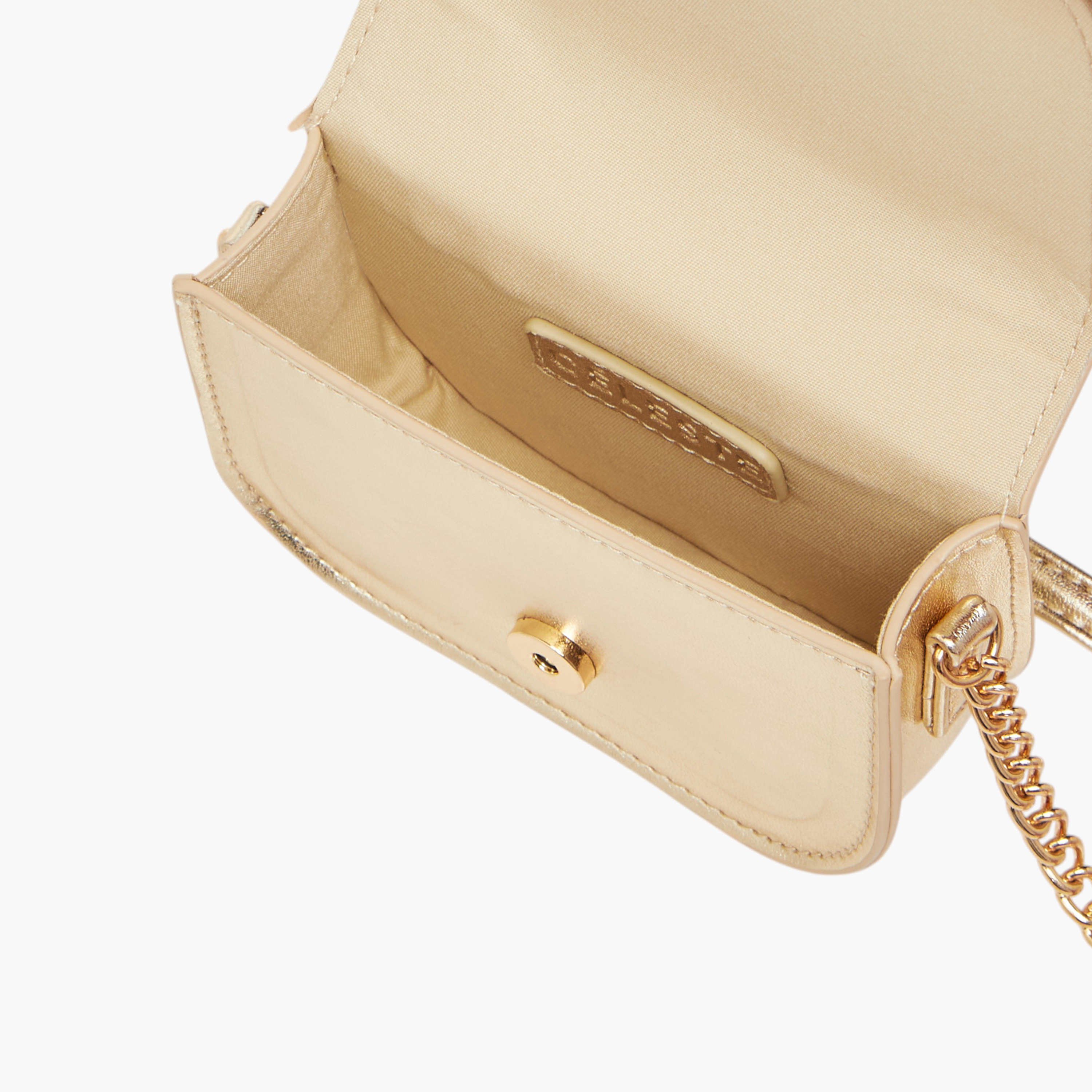 شنطة كروس بودي بحزام سلسلة وزر إغلاق وفيونكة مزينة من سيليست-girls-accessories-bags-image-6