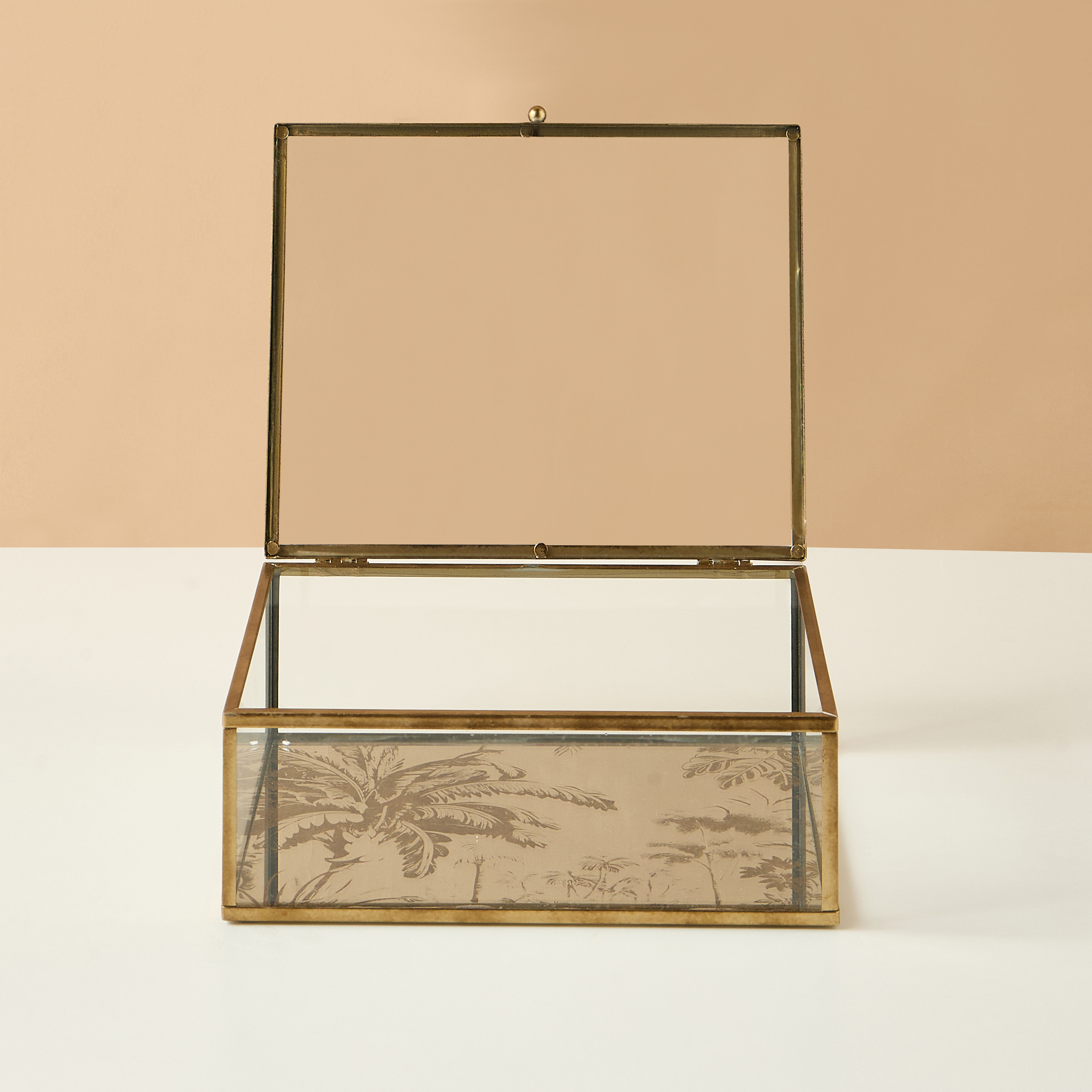 Palm Decorative Glass Box-household-decor-decorativeobjectsandsculptures-image-3
