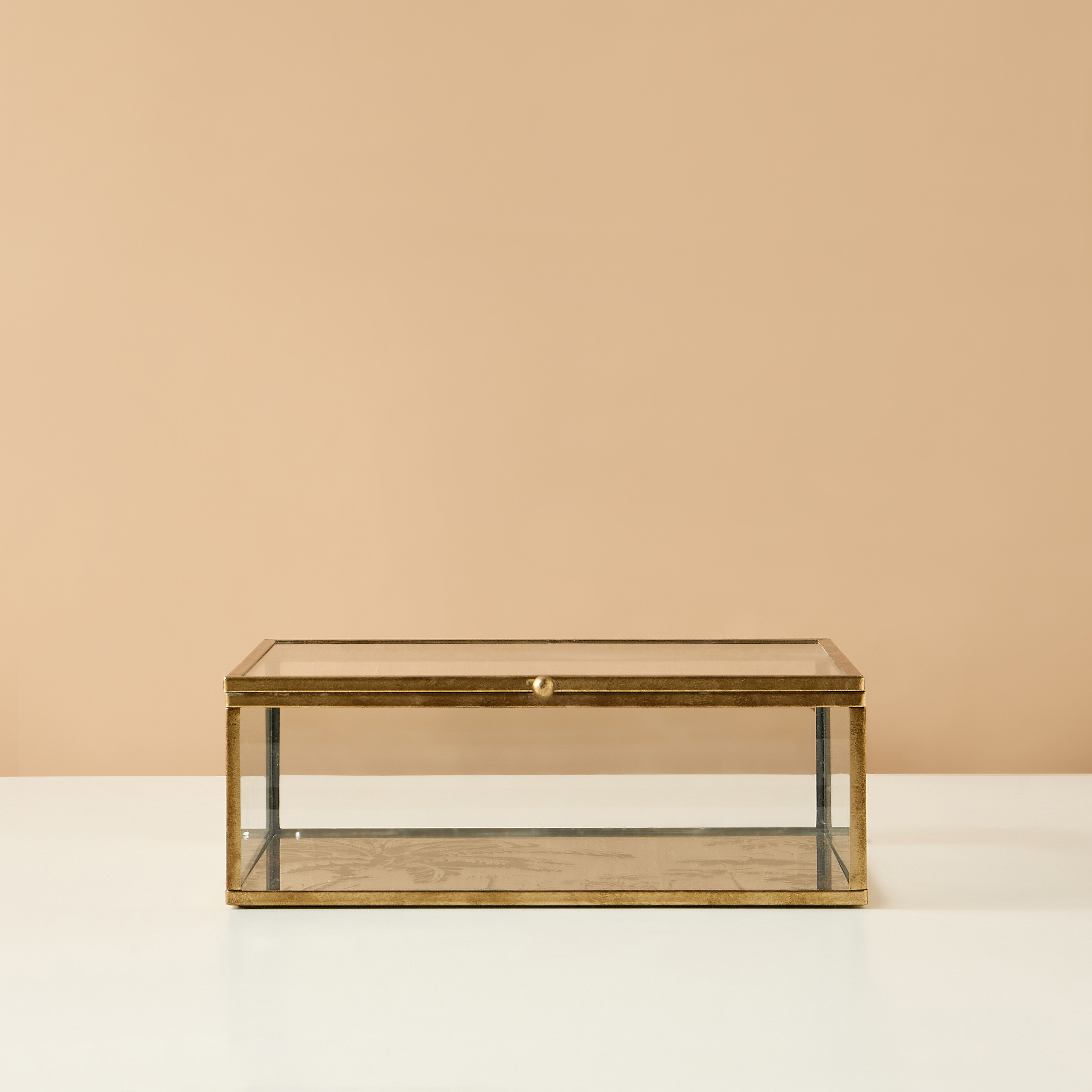 Palm Decorative Glass Box-household-decor-decorativeobjectsandsculptures-image-4