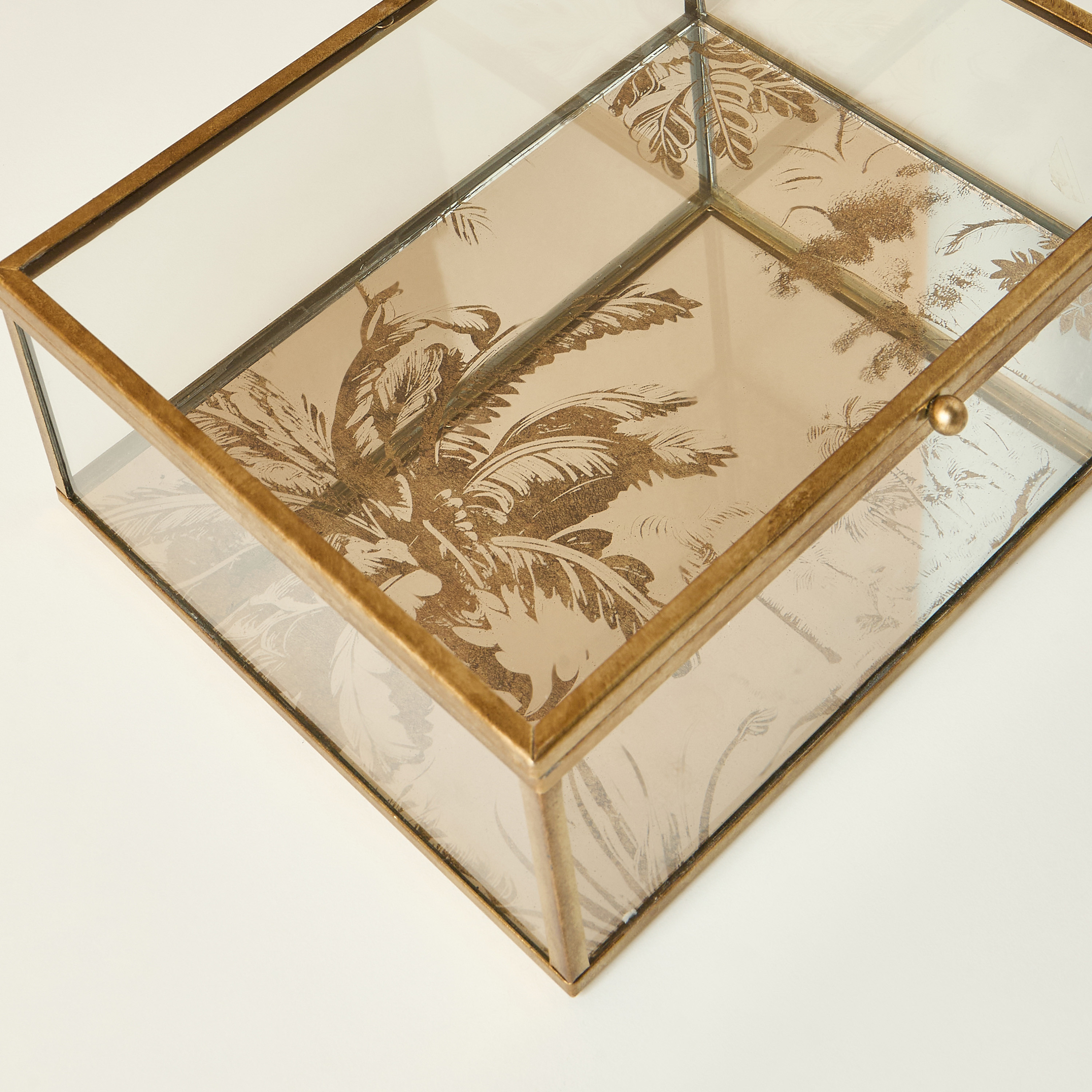 Palm Decorative Glass Box-household-decor-decorativeobjectsandsculptures-image-5
