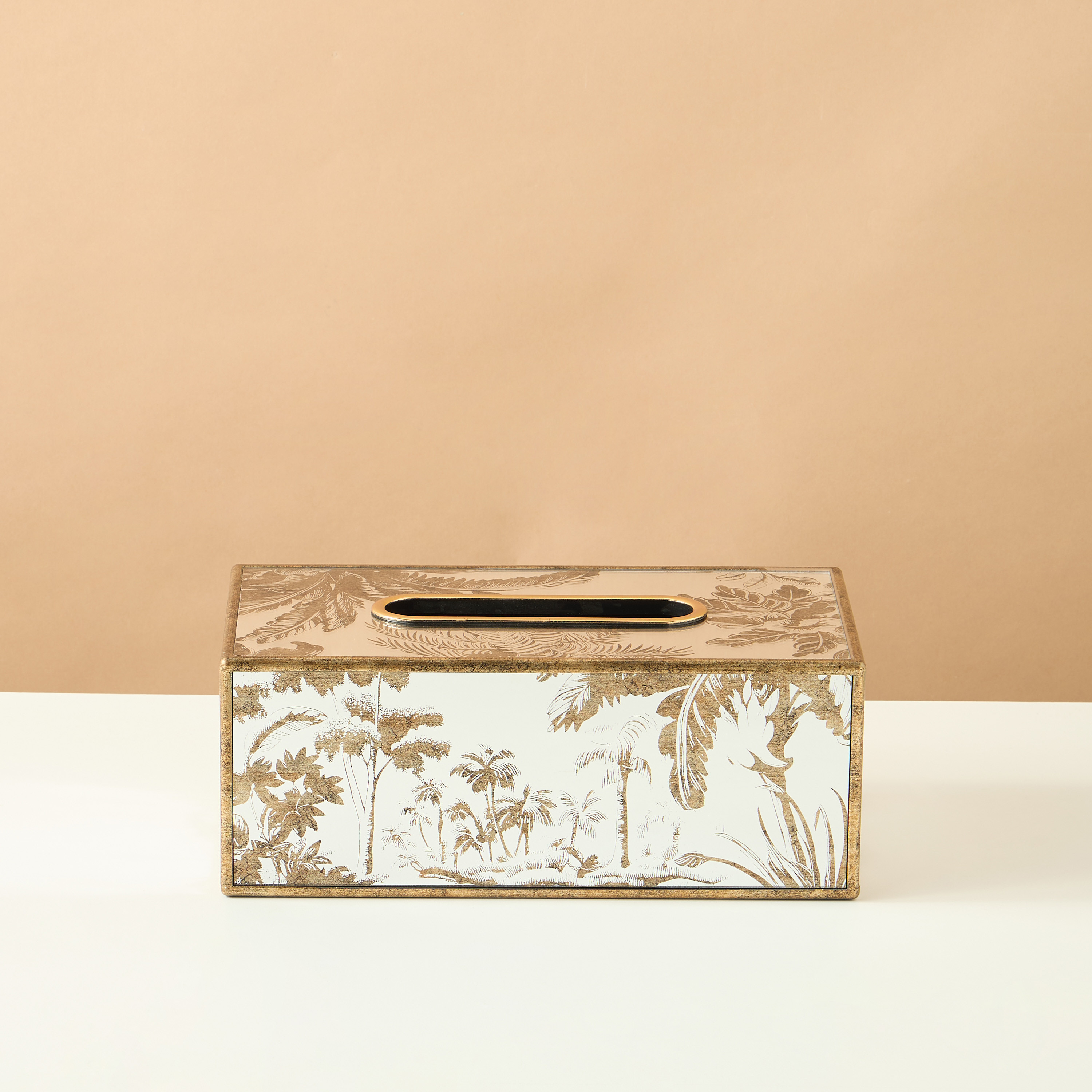 Palm Print Decorative Tissue Box-household-decor-decorativeobjectsandsculptures-image-2