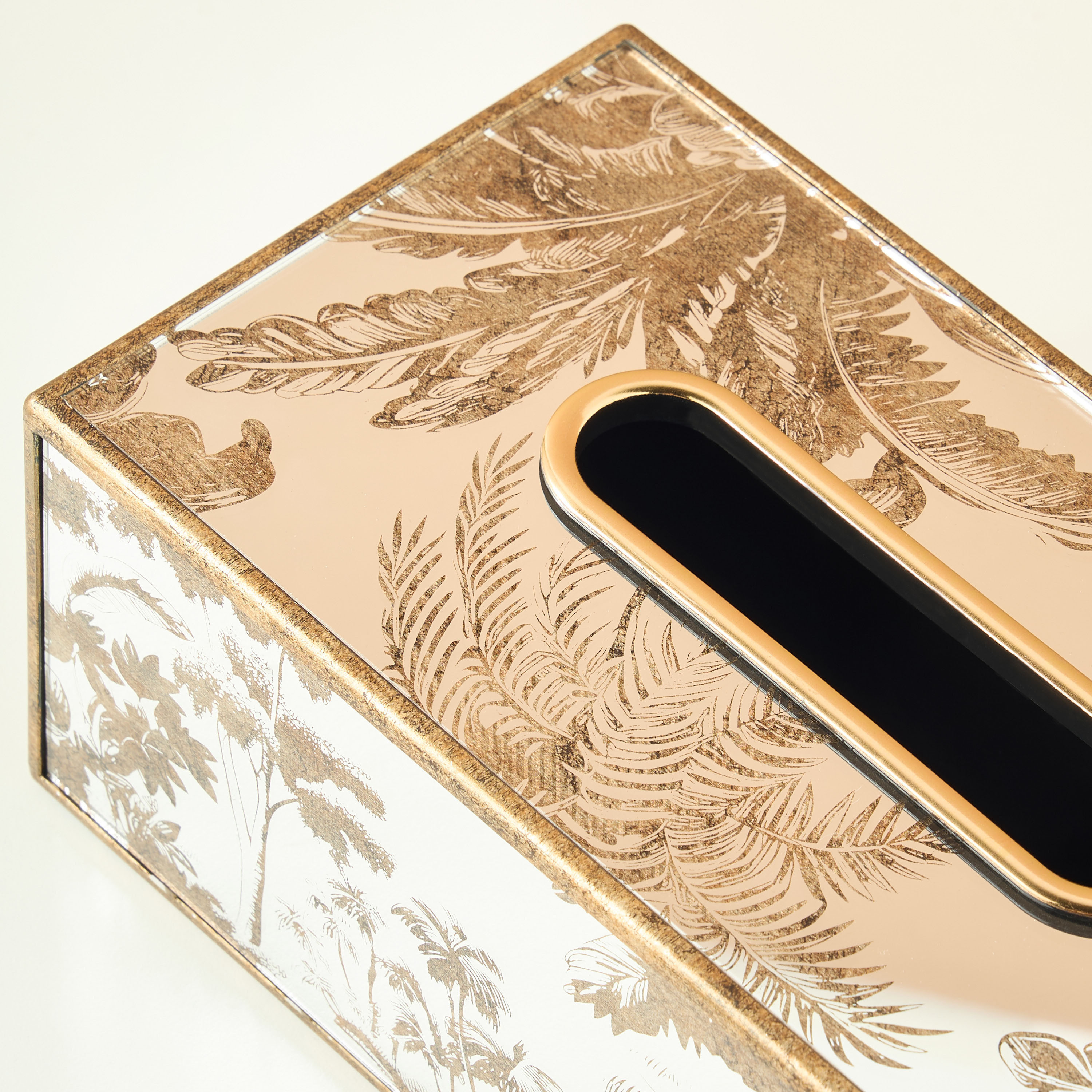 Palm Print Decorative Tissue Box-household-decor-decorativeobjectsandsculptures-image-4
