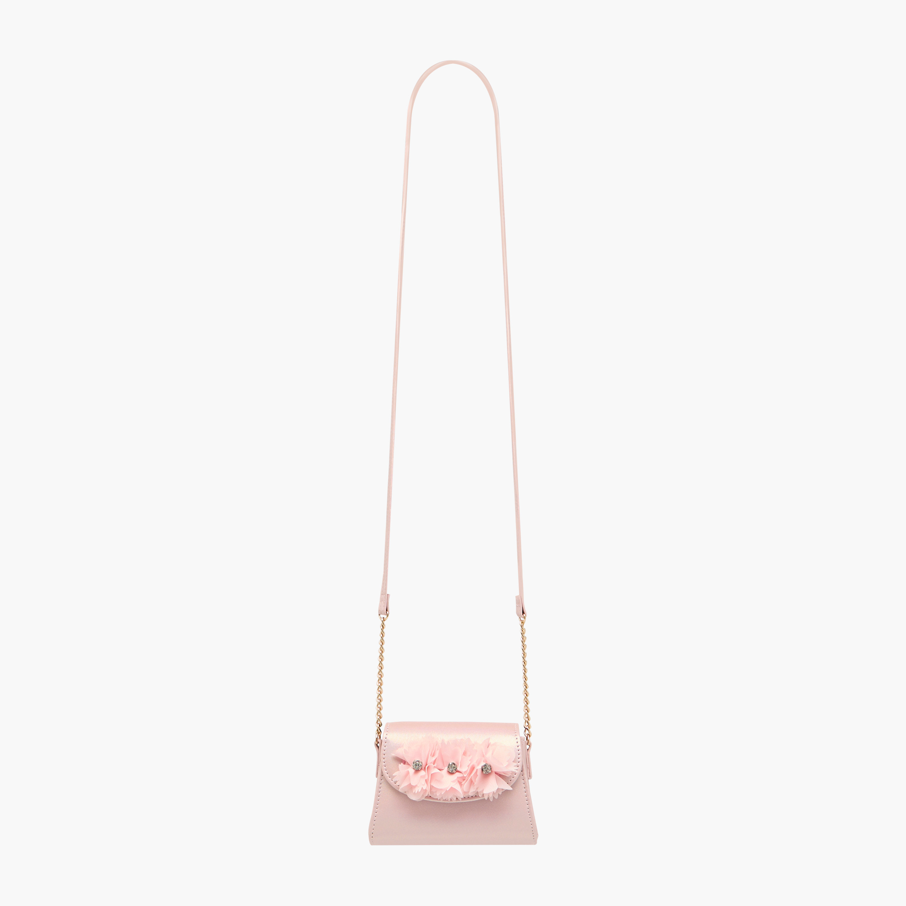 شنطة كروس بودي بزينة أزهار مع دبابيس شعر من ليتل ميسي-girls-accessories-bags-image-2