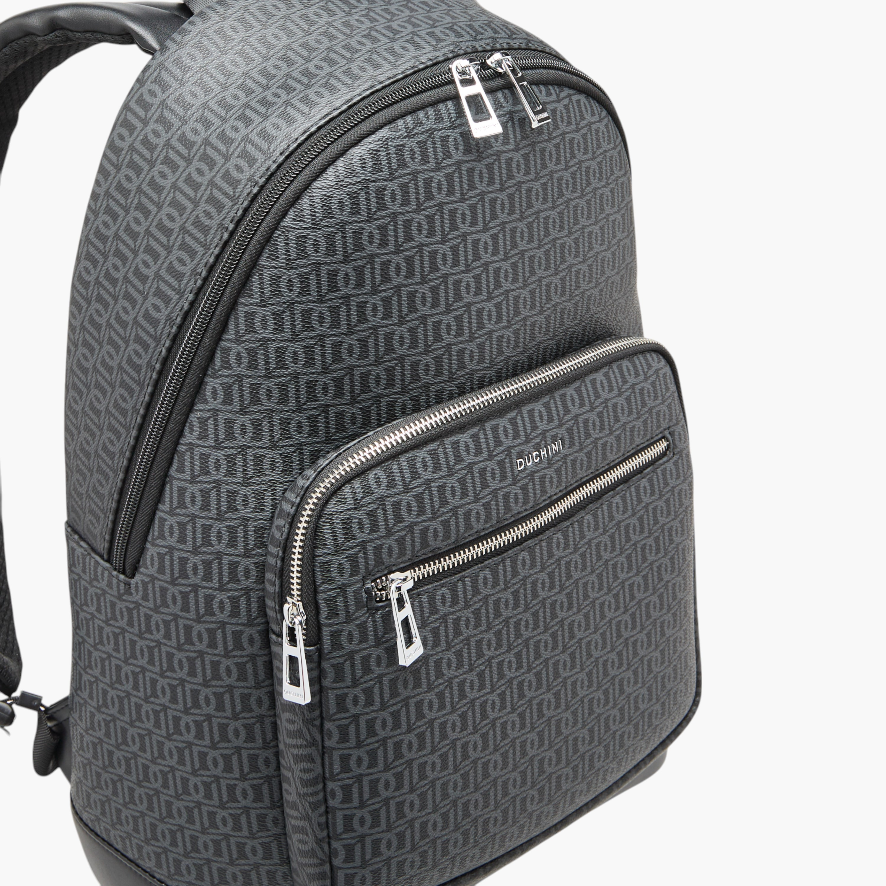 شنطة ظهر بطبعات مونوجرام بسحاب إغلاق وقسم للابتوب من دوتشيني - 31x43x17 سم-women-bagsandwallets-backpacks-image-5