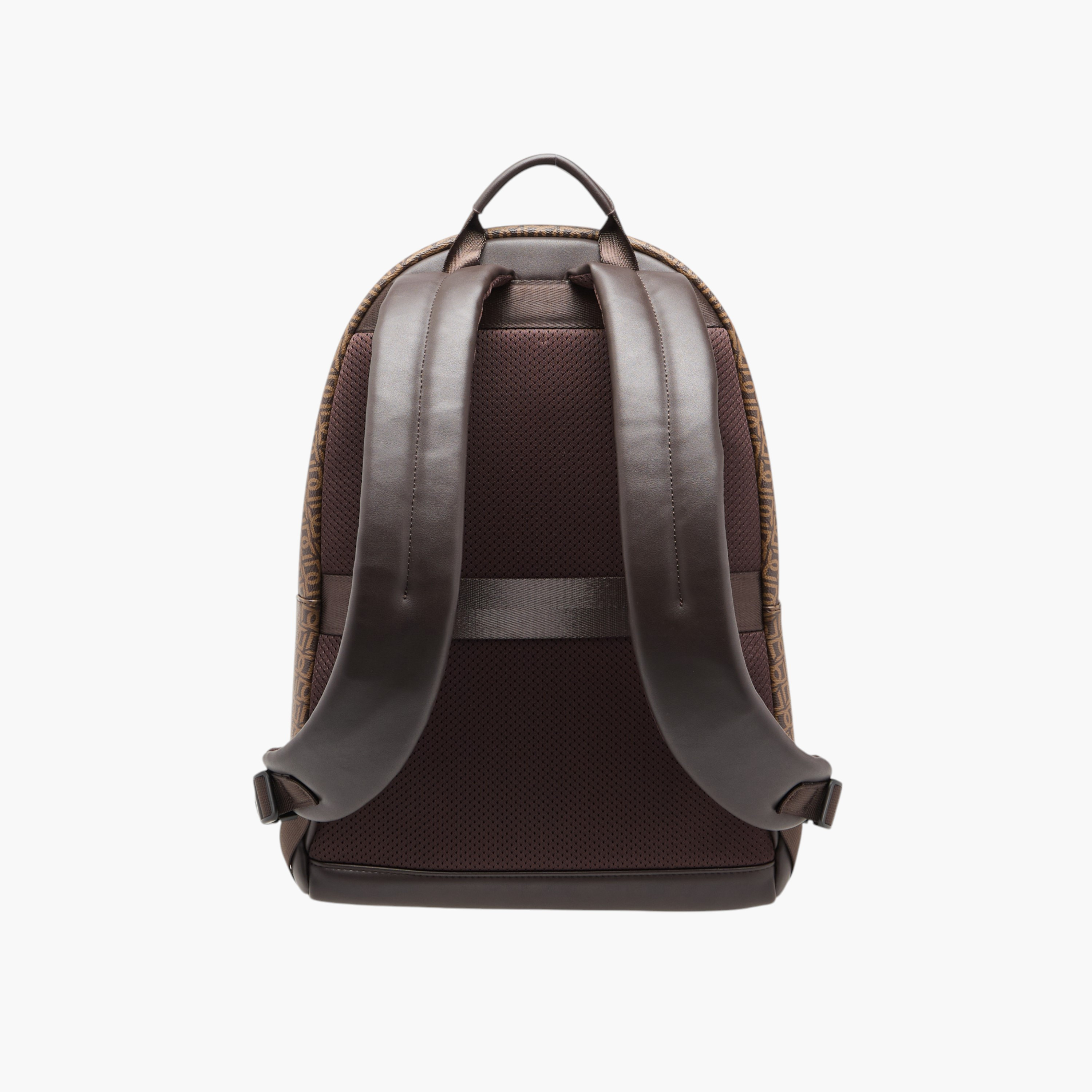 Duchini Monogram Print Backpack with Zip Closure and Laptop Compartment - 31x43x17 cm-women-bagsandwallets-backpacks-image-3