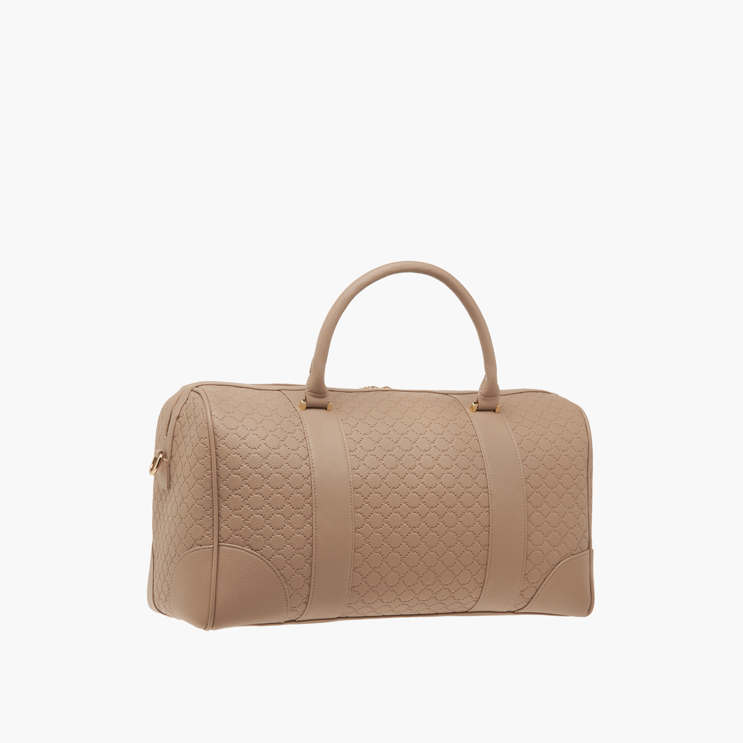 Le Confort Monogram Textured Duffel Bag with Zip Closure with Double Handle-travel-luggagesandbags-dufflebags-image-3