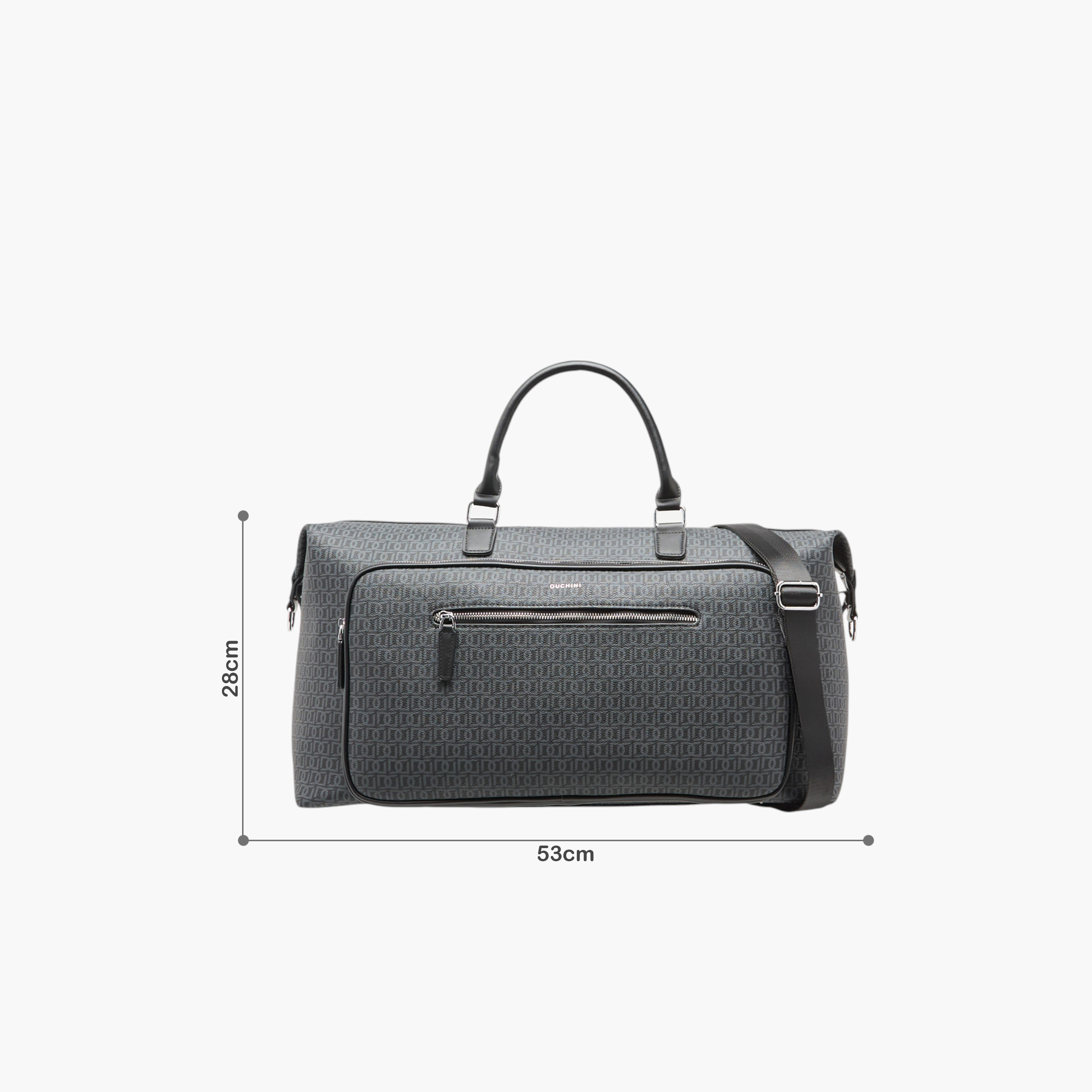 شنطة دافل بمقبض مزدوج وسحاب إغلاق وطبعات مونوجرام من دوتشيني-travel-luggagesandbags-dufflebags-image-2