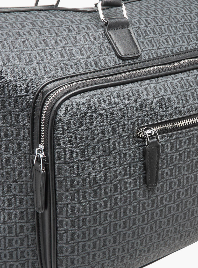 شنطة دافل بمقبض مزدوج وسحاب إغلاق وطبعات مونوجرام من دوتشيني-travel-luggagesandbags-dufflebags-image-5