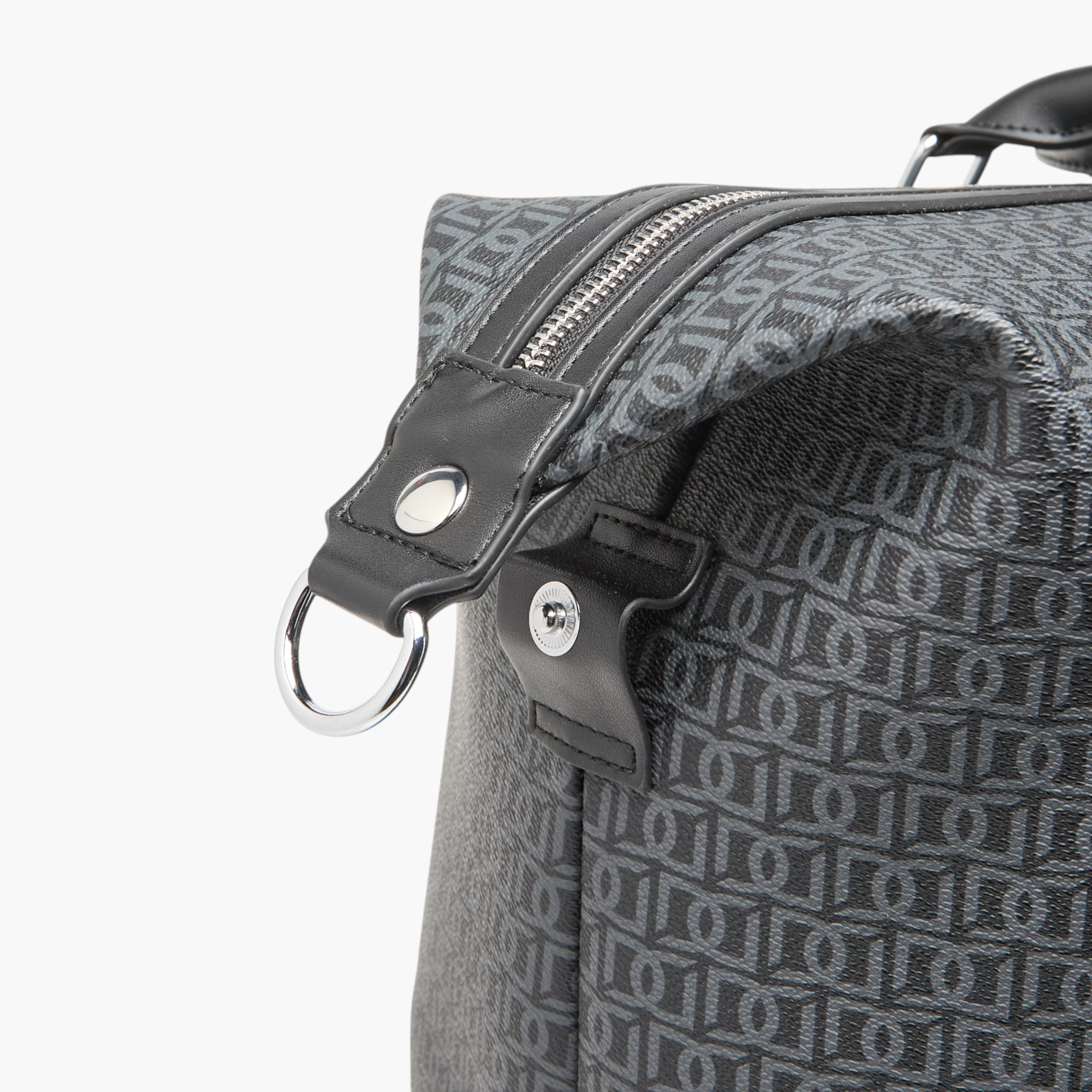 شنطة دافل بمقبض مزدوج وسحاب إغلاق وطبعات مونوجرام من دوتشيني-travel-luggagesandbags-dufflebags-image-7