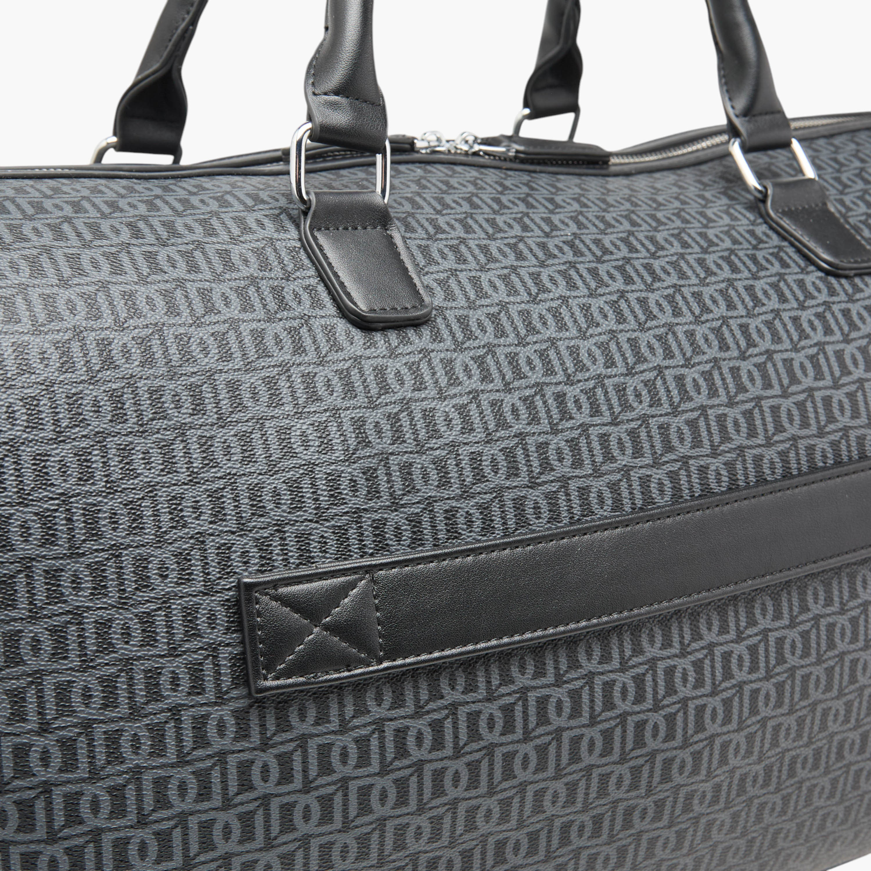 شنطة دافل بمقبض مزدوج وسحاب إغلاق وطبعات مونوجرام من دوتشيني-travel-luggagesandbags-dufflebags-image-8