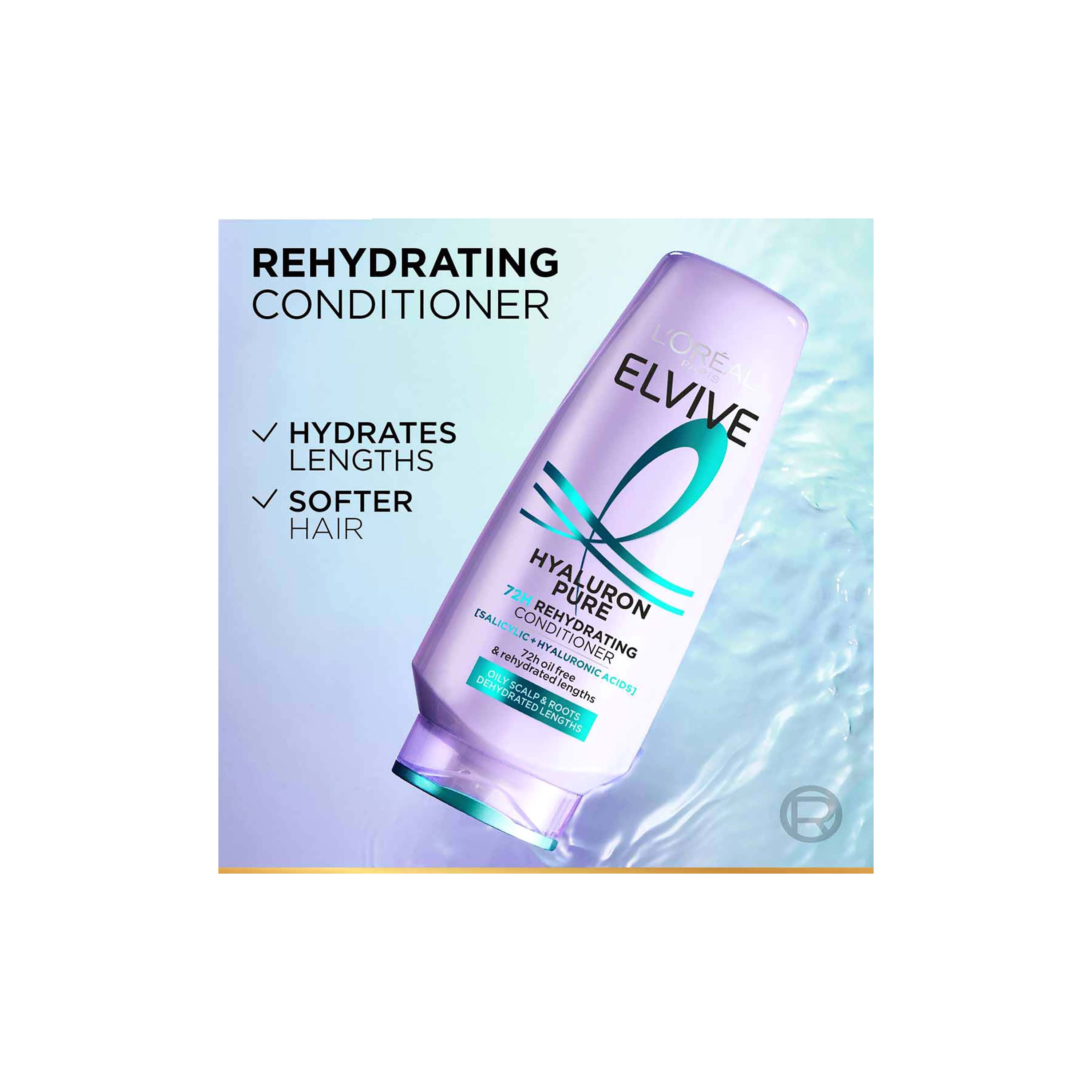 L'Oreal Elvive Hyaluron Pure Conditioner 360Ml-beautyandpersonalcare-hair-haircare-hairmasksandcreams-image-2