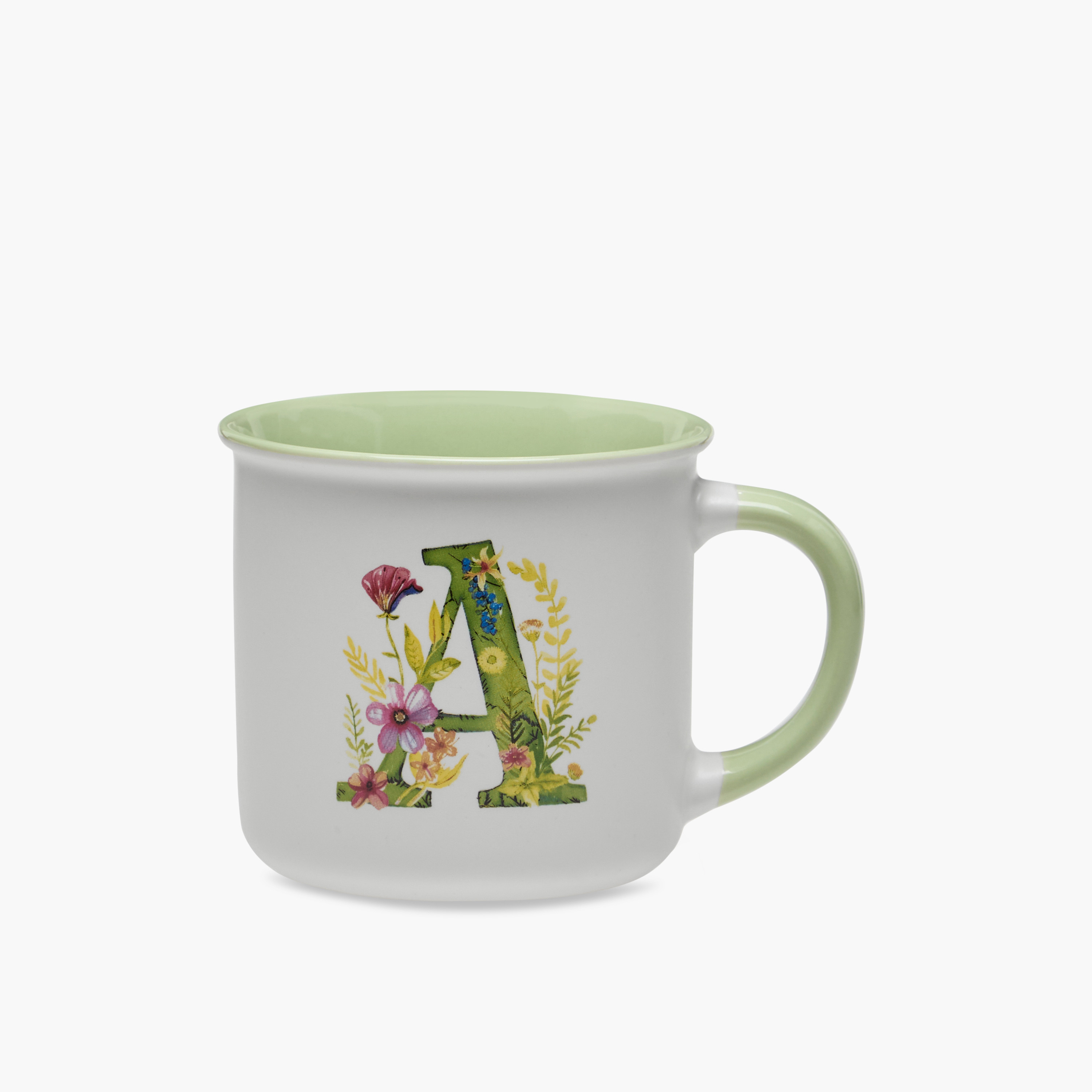 Initial A Print New Bone China Mug with Handle - 355 ml-household-dining-teaandcoffee-mugsandcups-image-1