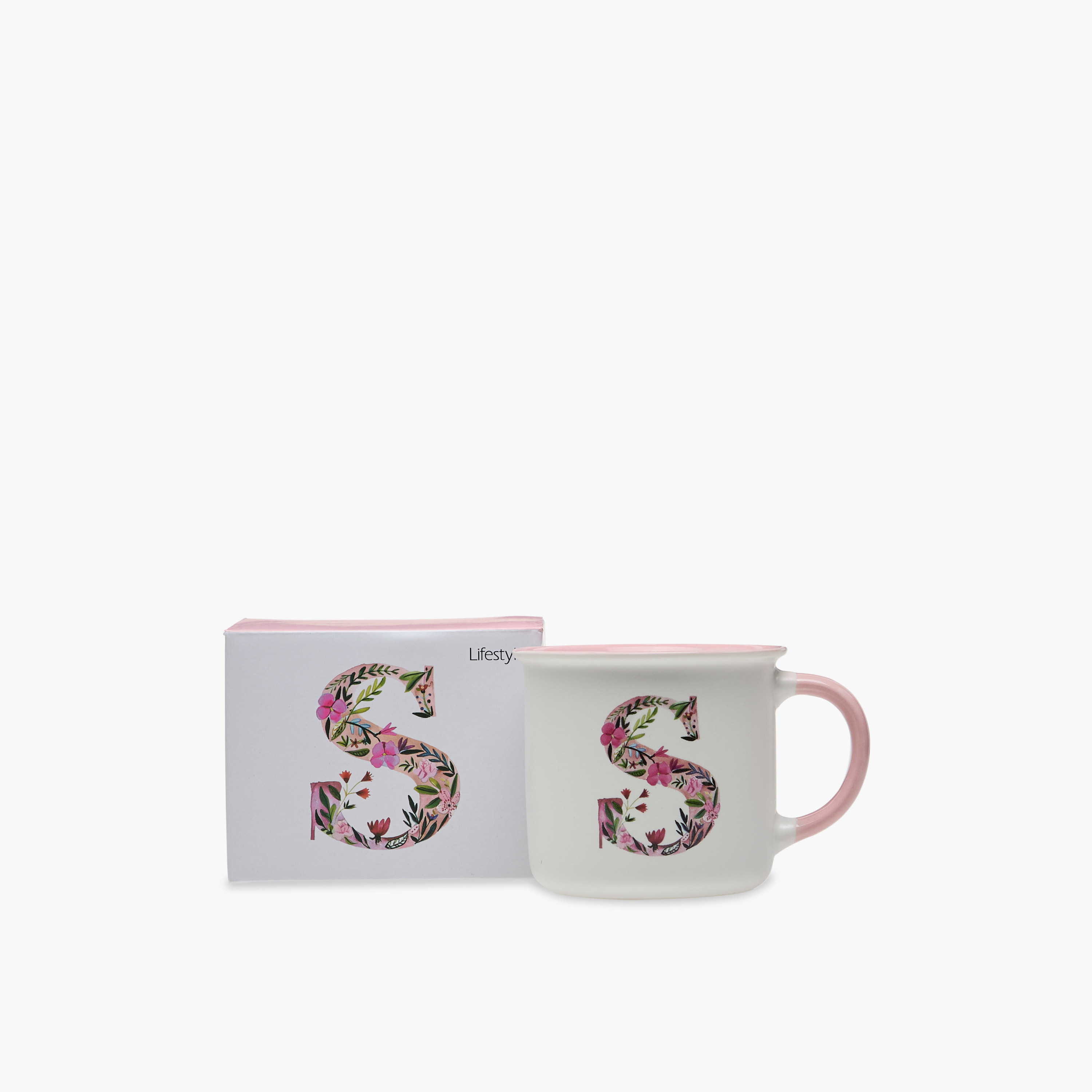 Graphic Print New Bone China Mug with Initial S - 355 ml-household-dining-teaandcoffee-mugsandcups-image-5