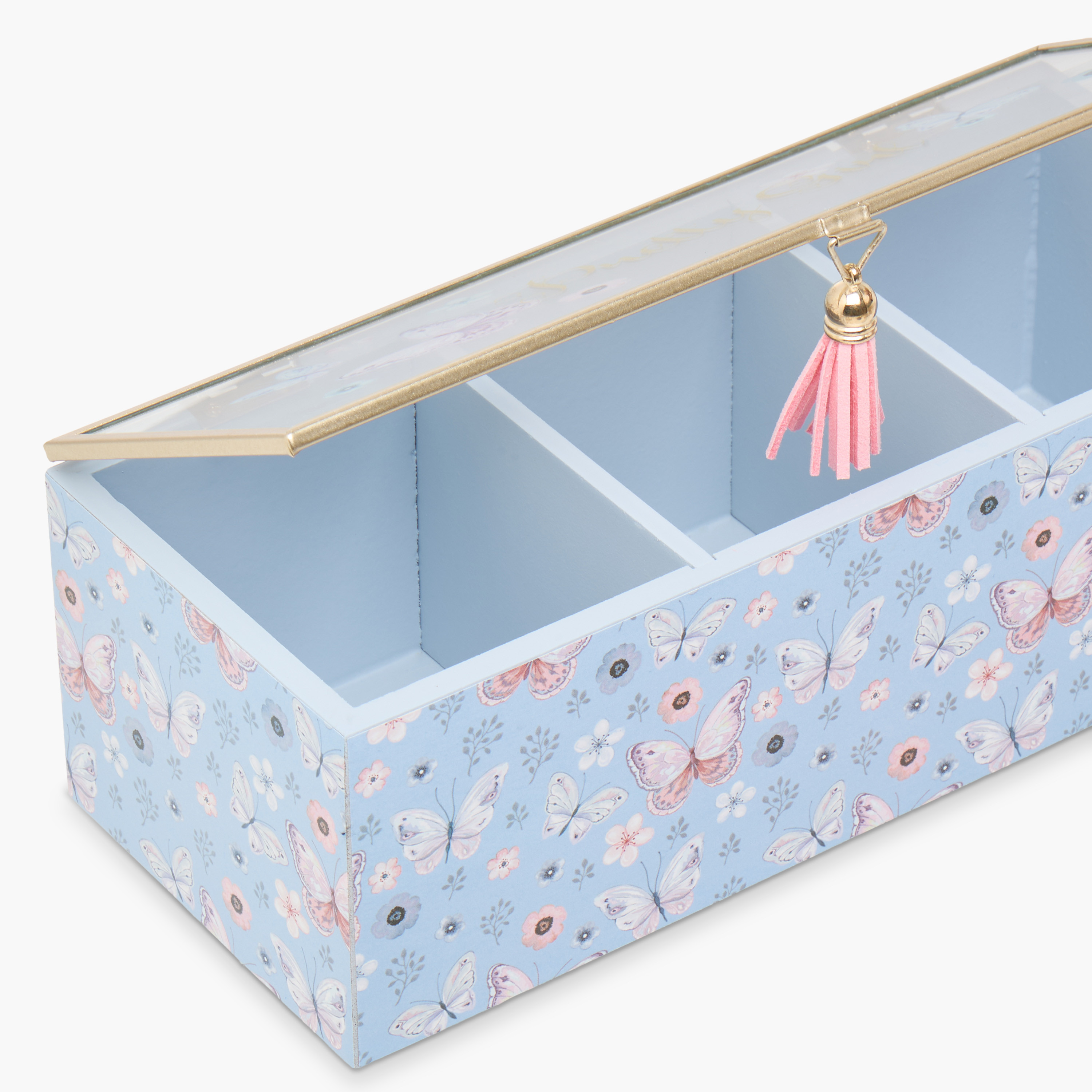 Butterfly Print Jewellery Organiser - 24x10x8 cms-women-watchesandjewellery-jewellery-storage-image-4