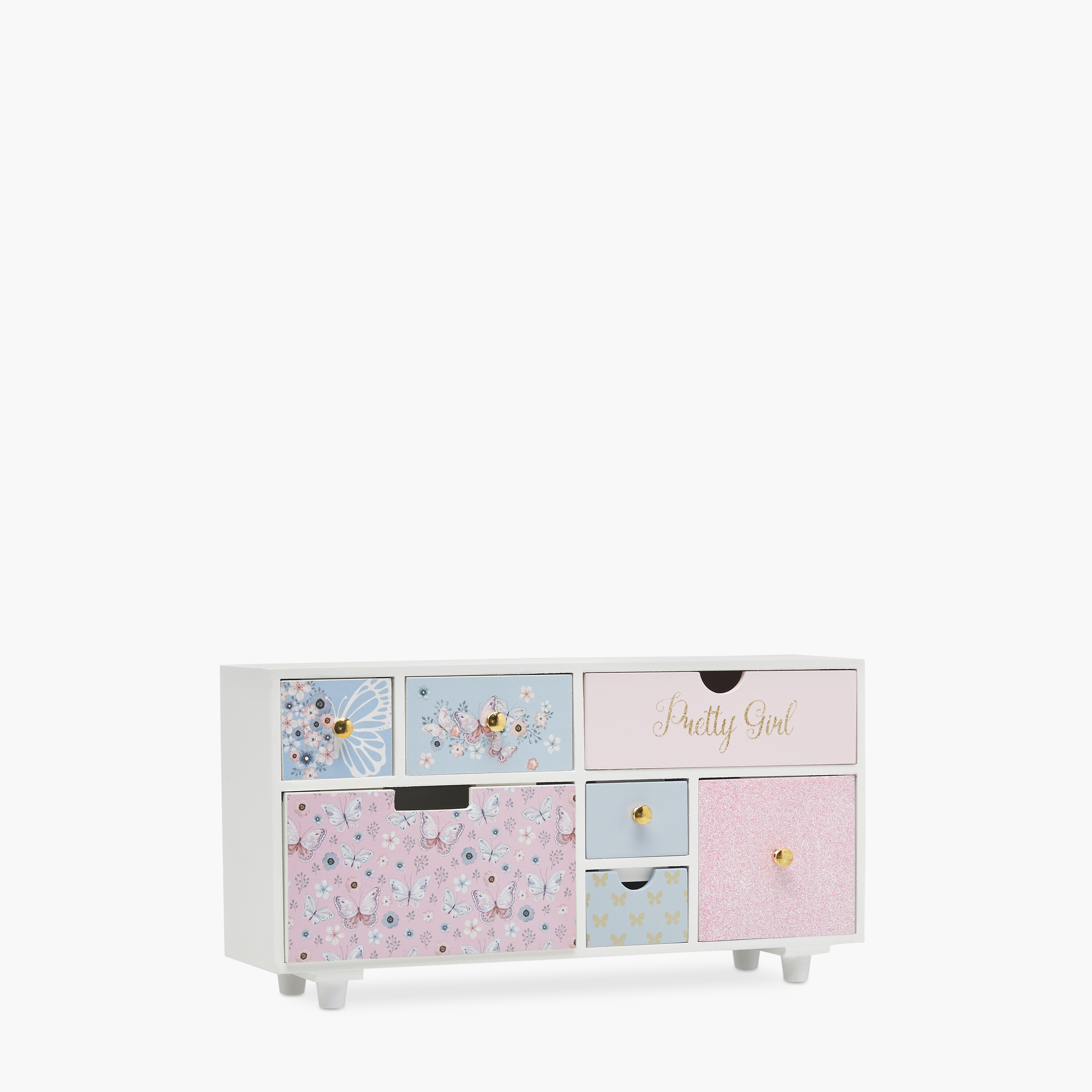 منظم مجوهرات 7 أقسام بطبعات - 20x11x39 سم-women-watchesandjewellery-jewellery-storage-image-2