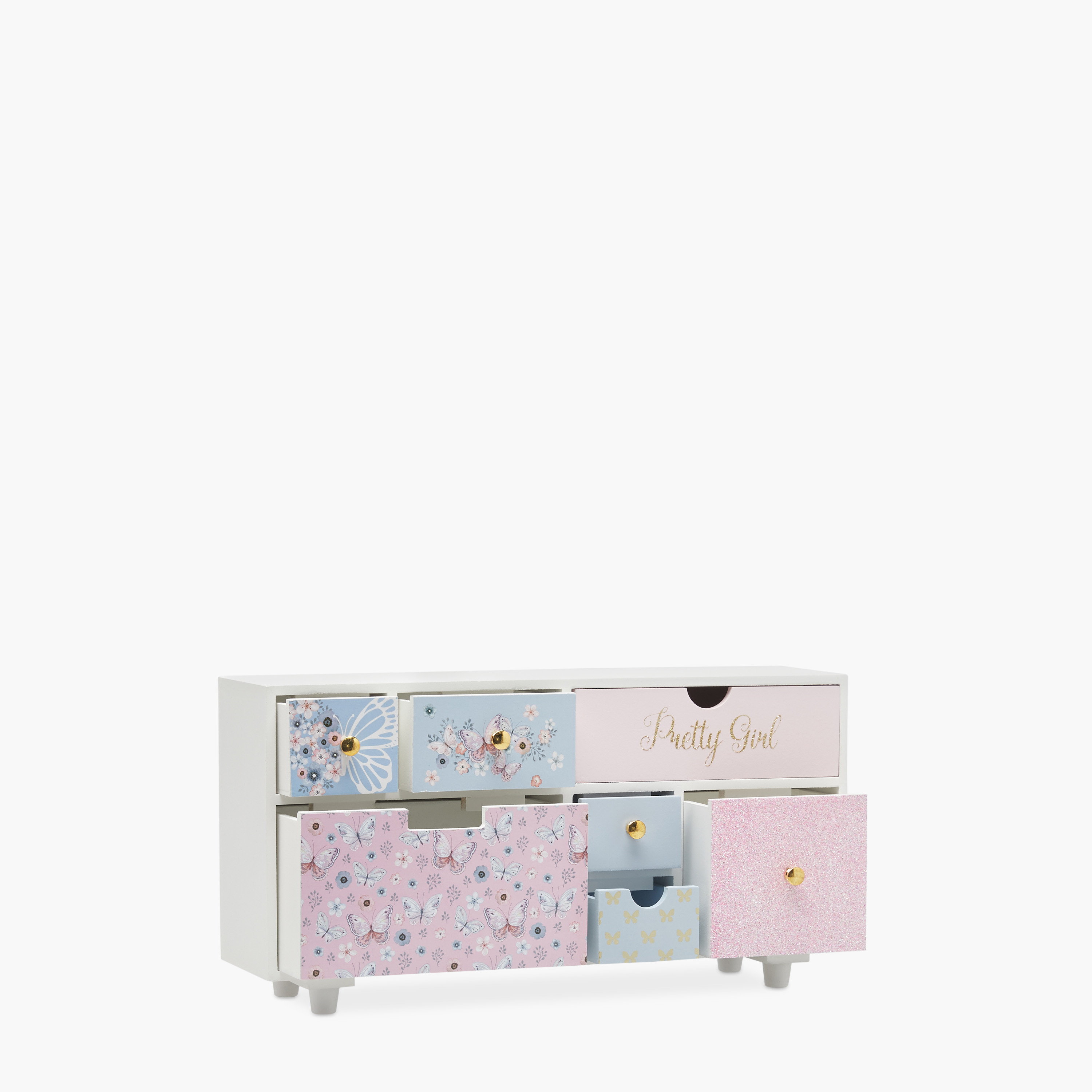 منظم مجوهرات 7 أقسام بطبعات - 20x11x39 سم-women-watchesandjewellery-jewellery-storage-image-4