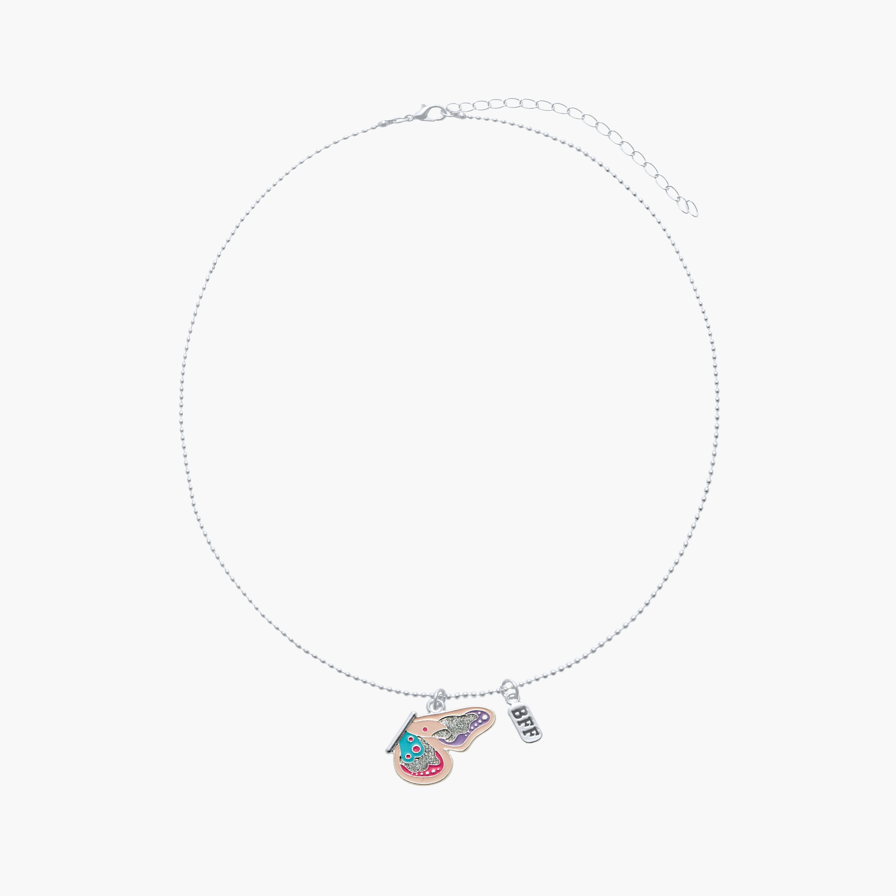 عقد بدلاية الأصدقاء المقربين وفراشة ومشبك إغلاق من فلورا بيلا - طقم من قطعتين-girls-accessories-jewellery-image-3