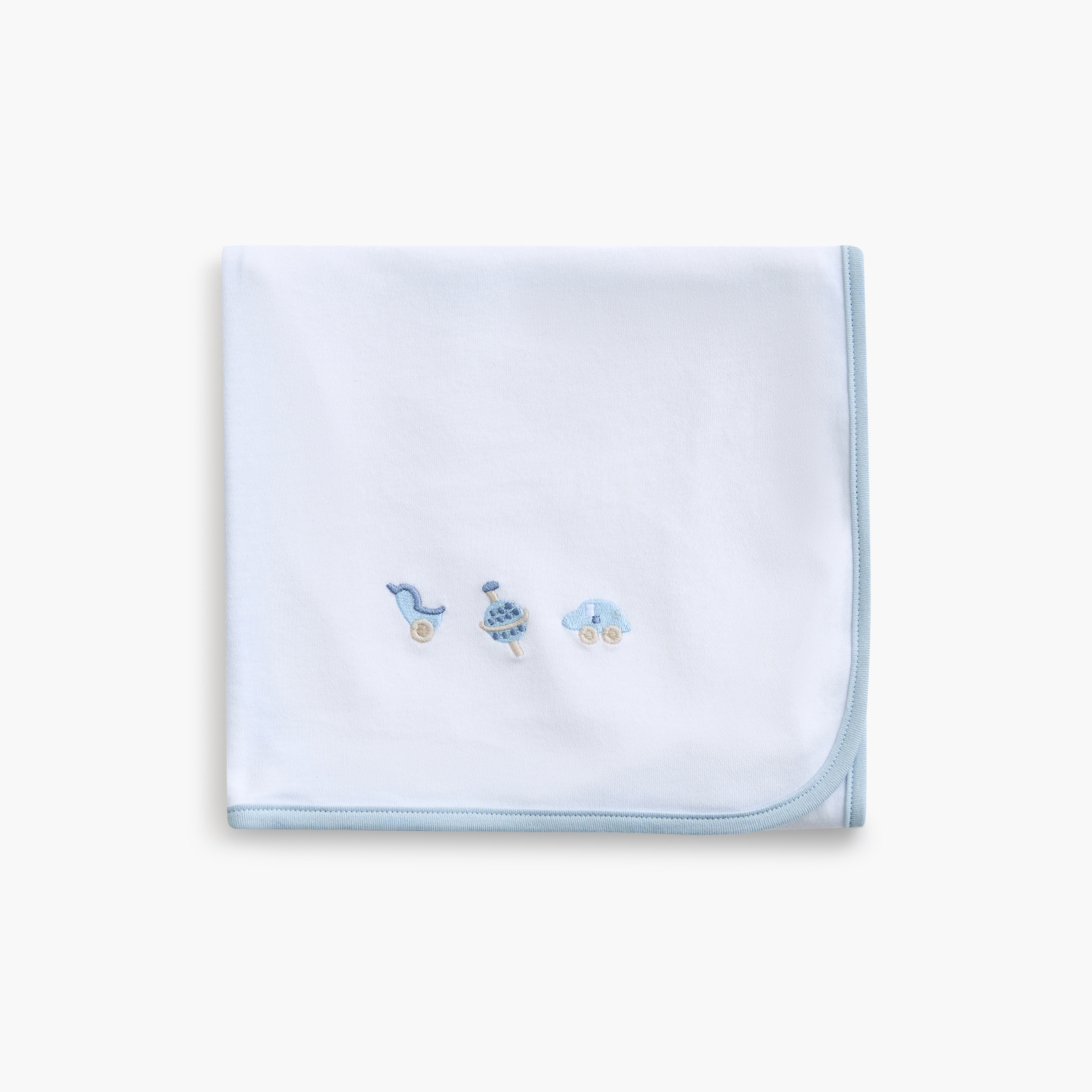 Juniors Embroidered Receiving Blanket - 70x70 cm-baby-nursery-blanketsandswaddles-receivingblankets-image-4