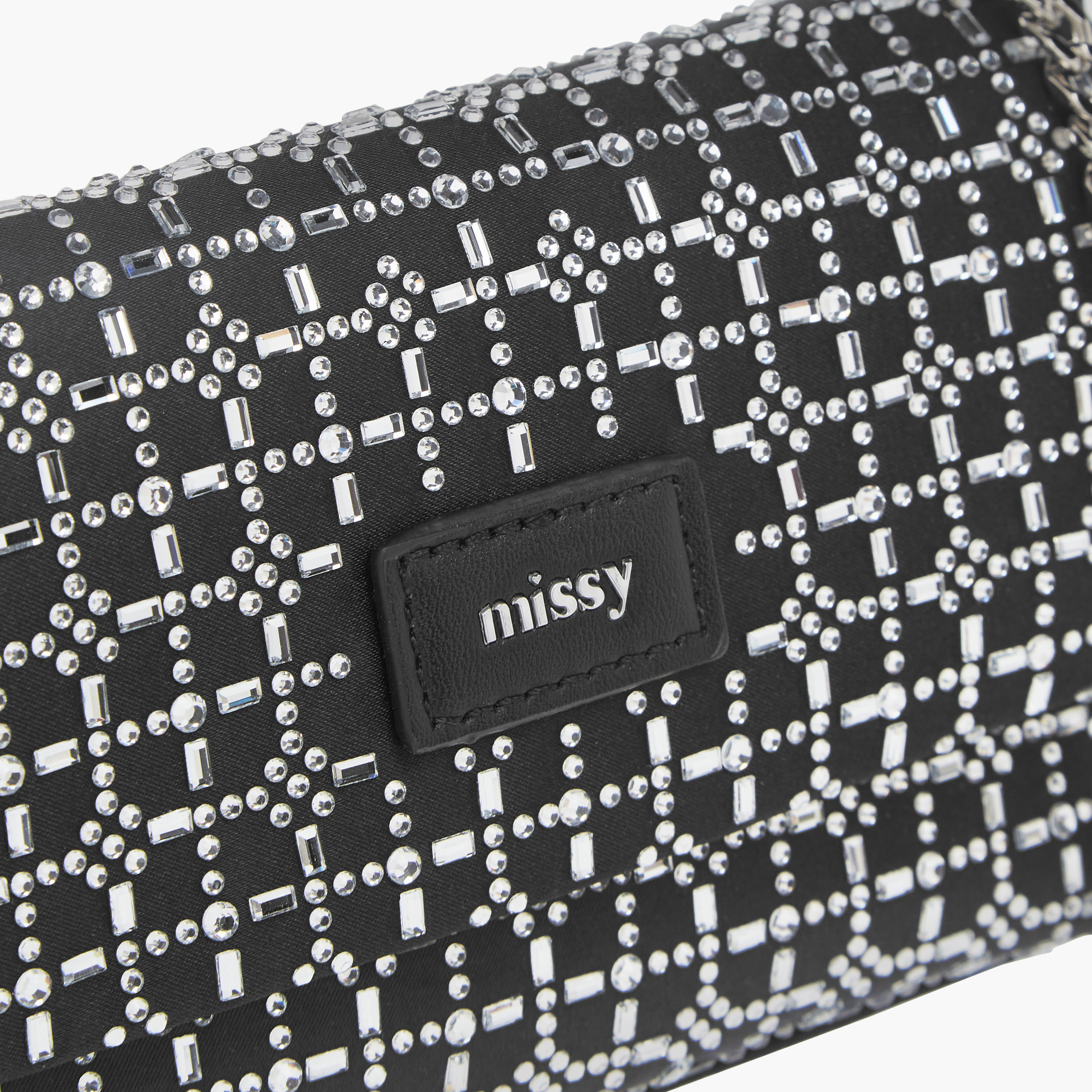 Missy Embellished Crossbody Bag with Snap Button Closure and Chain Strap-women-bagsandwallets-handbags-image-4